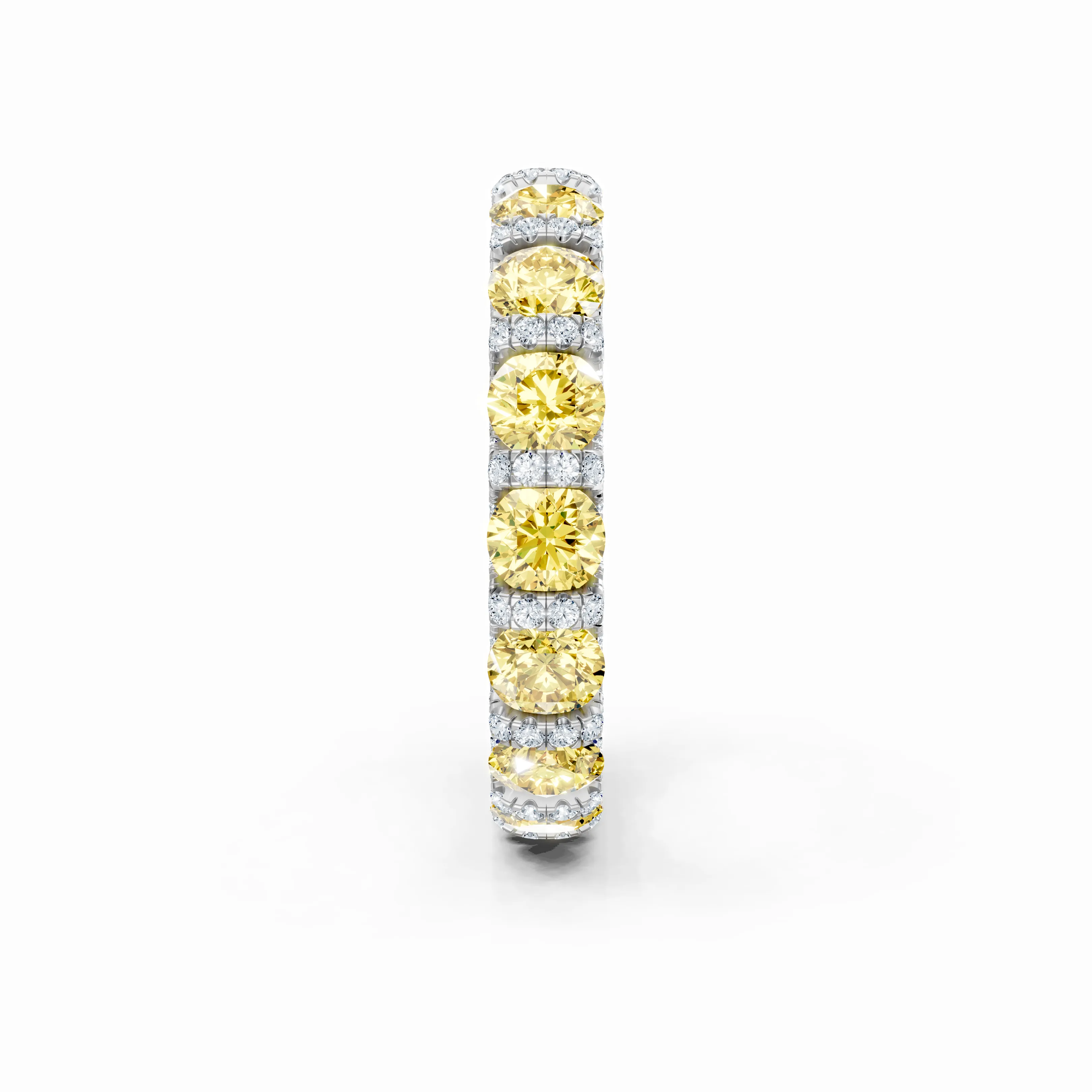 invisible eternity ring fancy yellow - gallery - 3