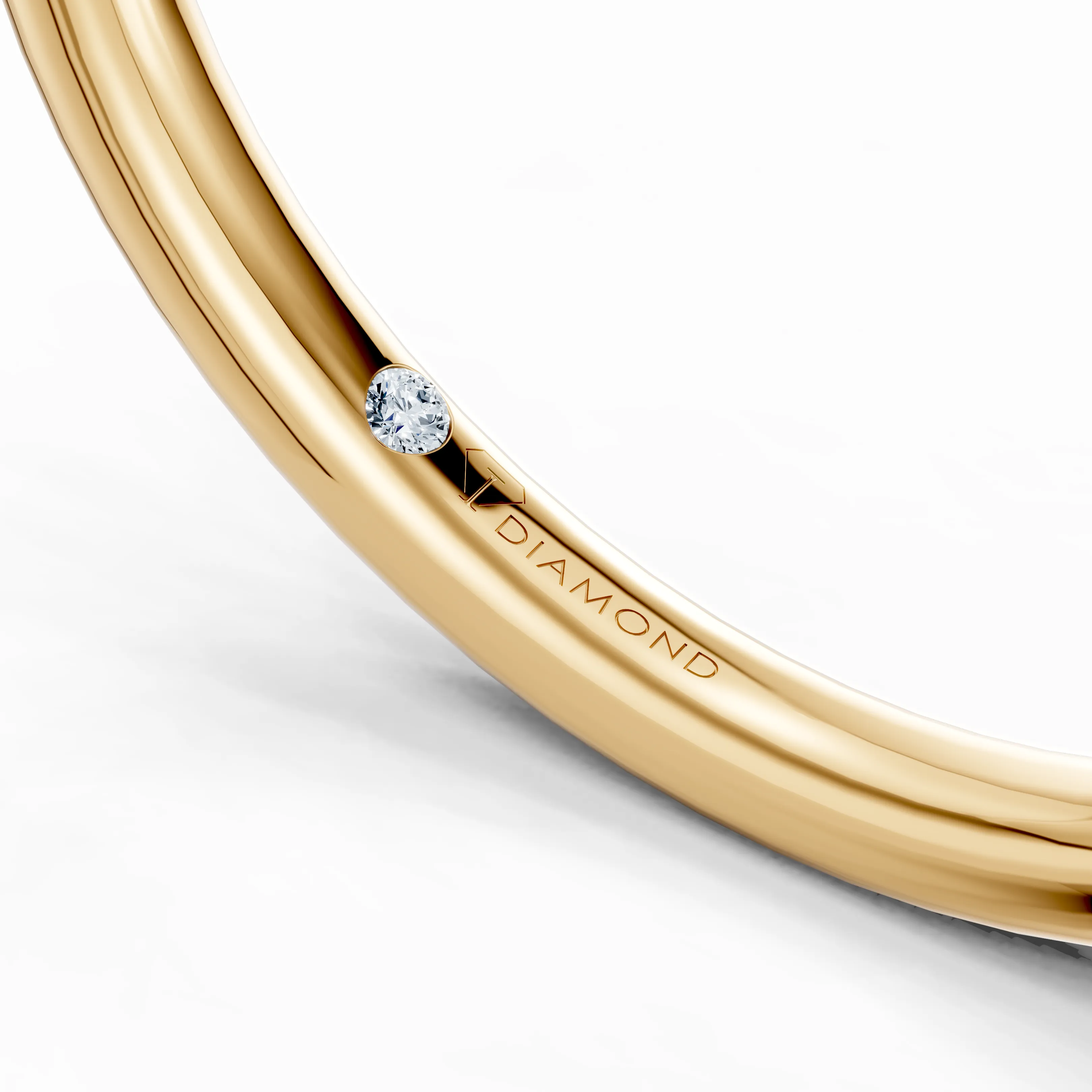 tapered five diamond band - gallery - 7