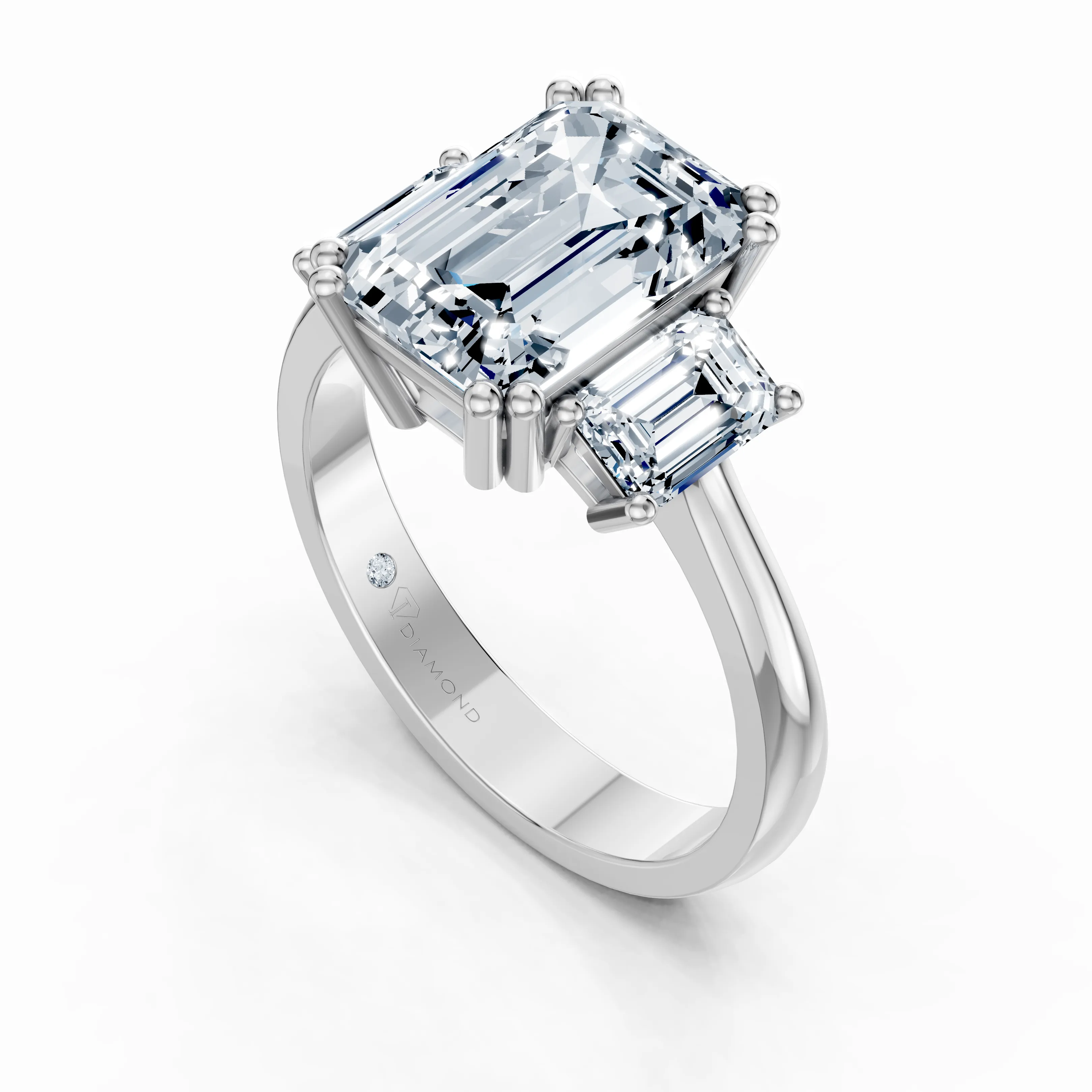 aurora frame trio ring - gallery - 4