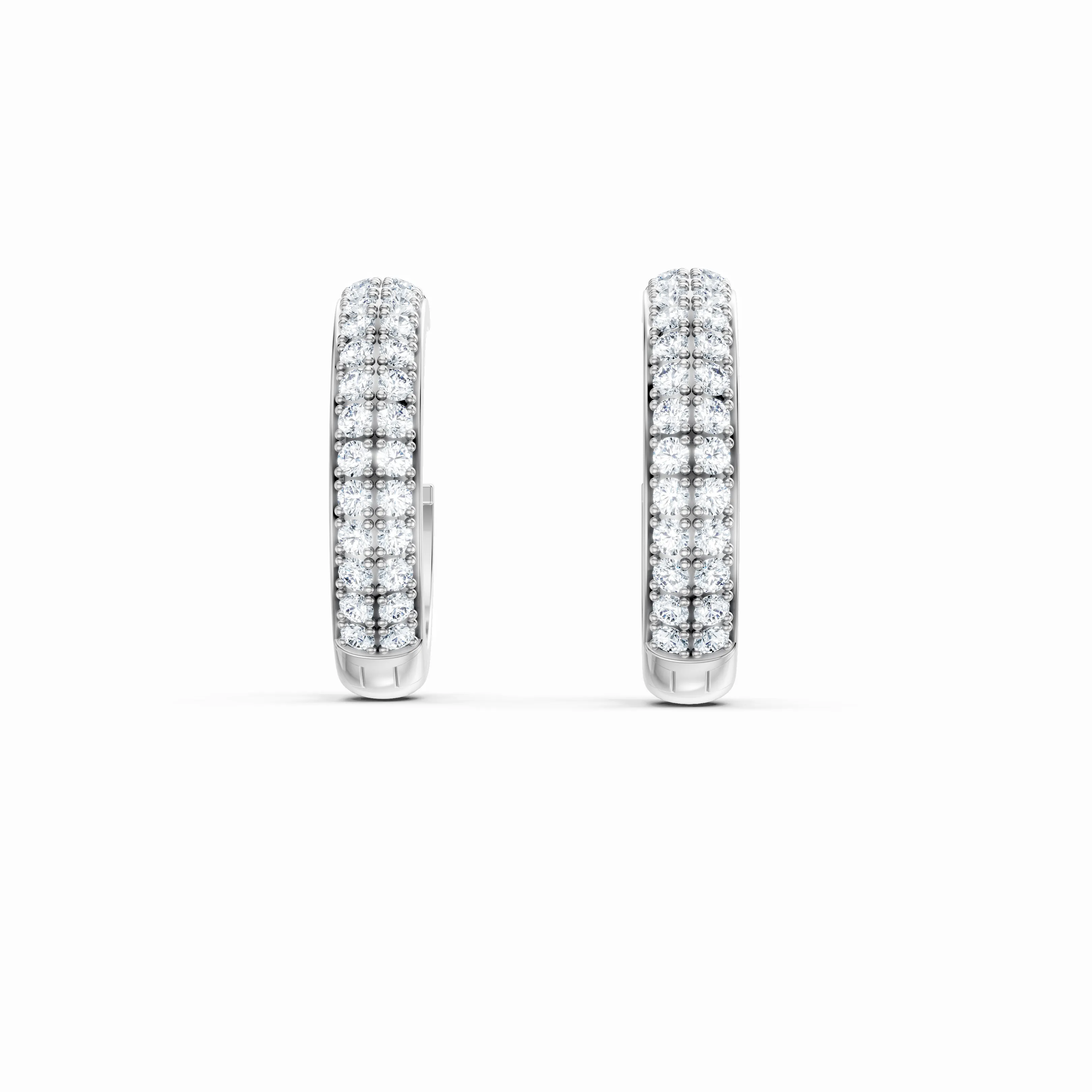 aria pave hoops - gallery - 4