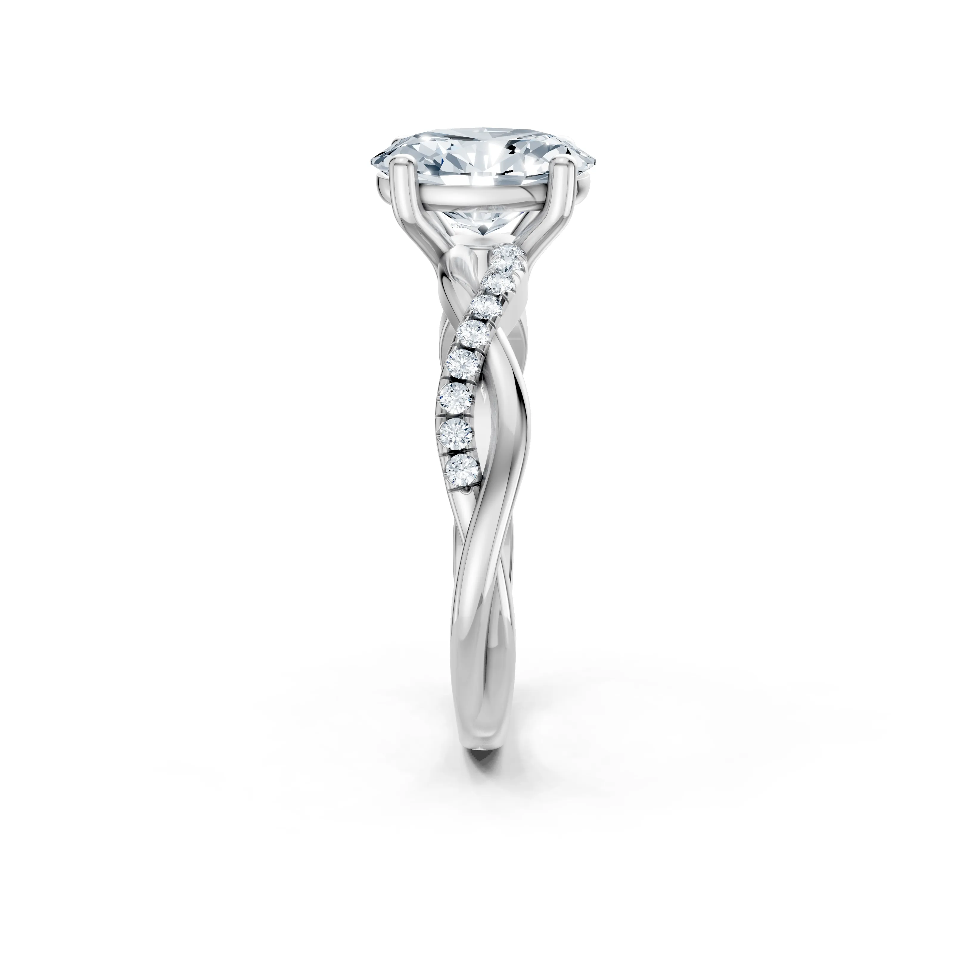twist embrace oval ring - gallery - 4