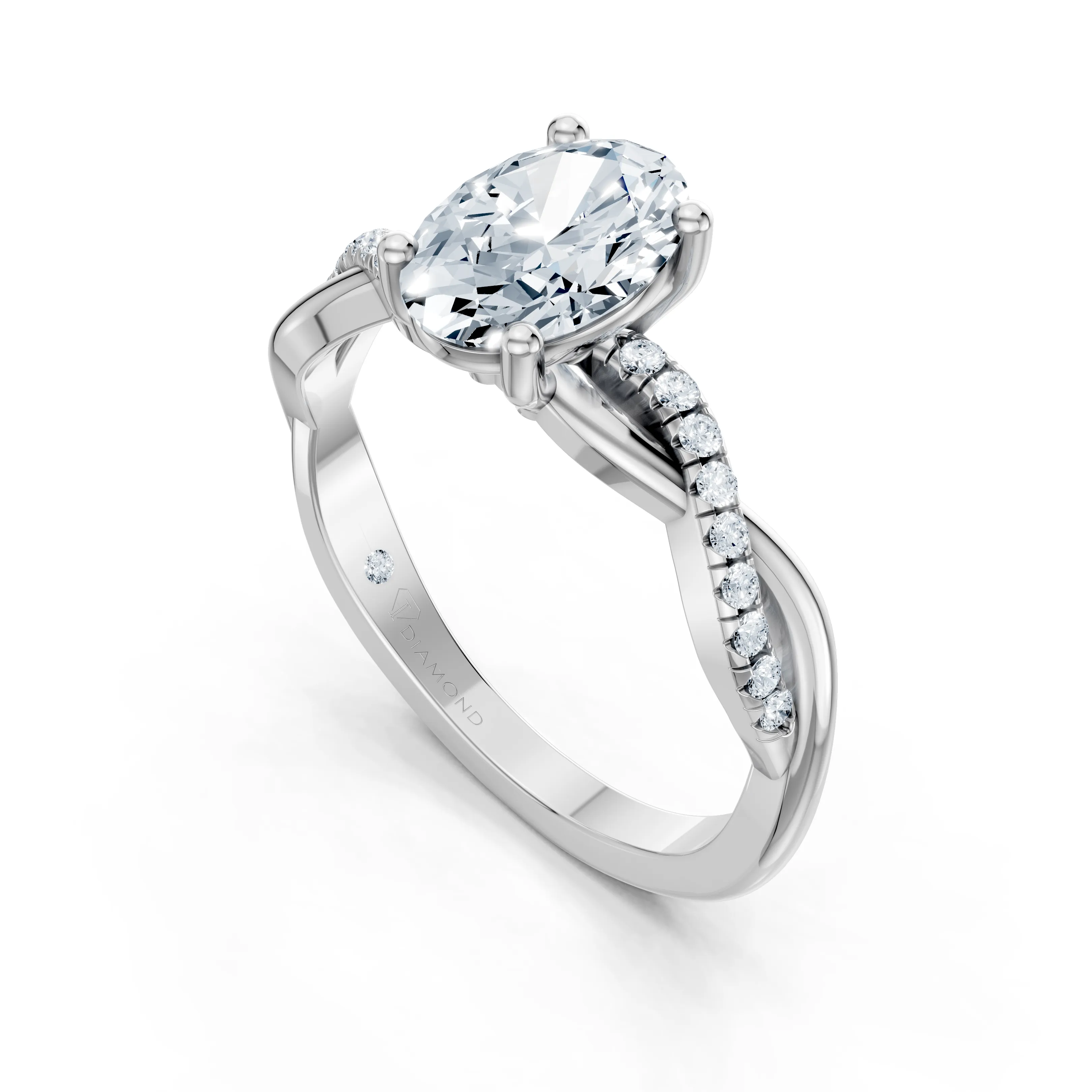 twist embrace oval ring - gallery - 5