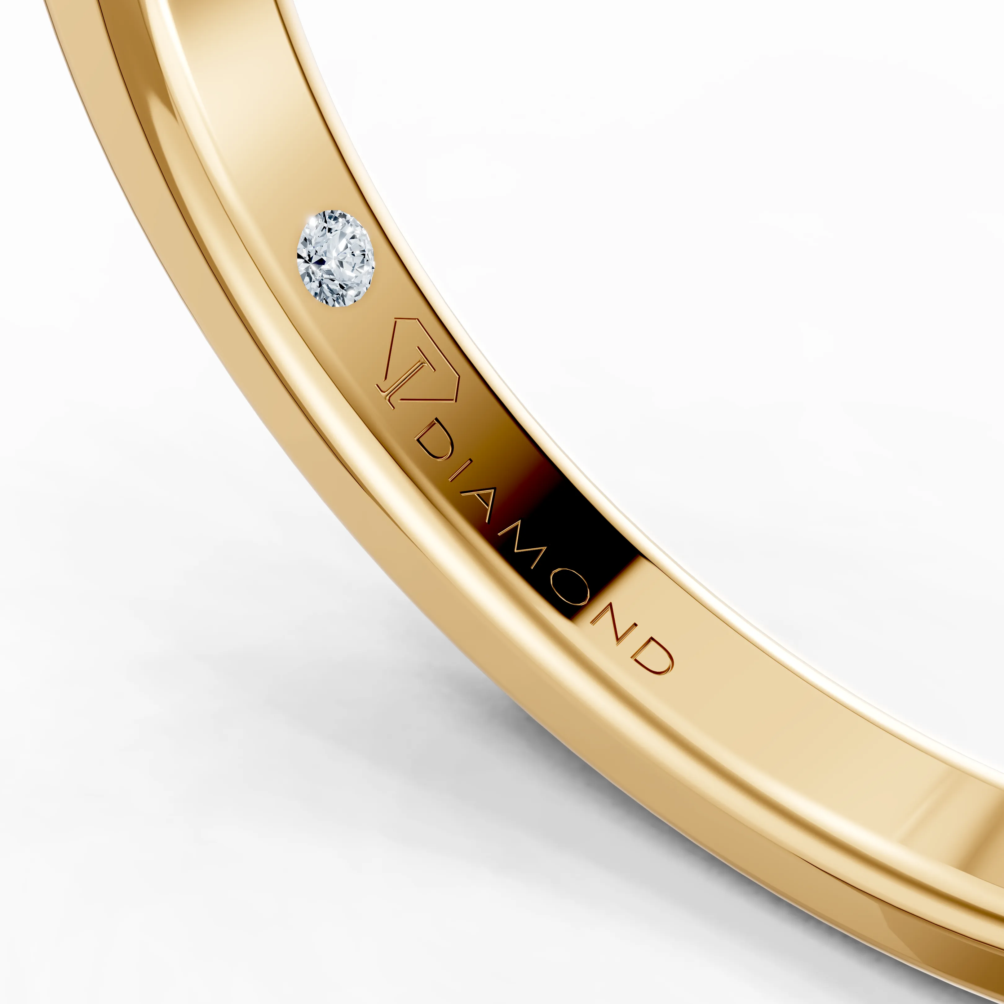 pure oval bezel solitaire - gallery - 6