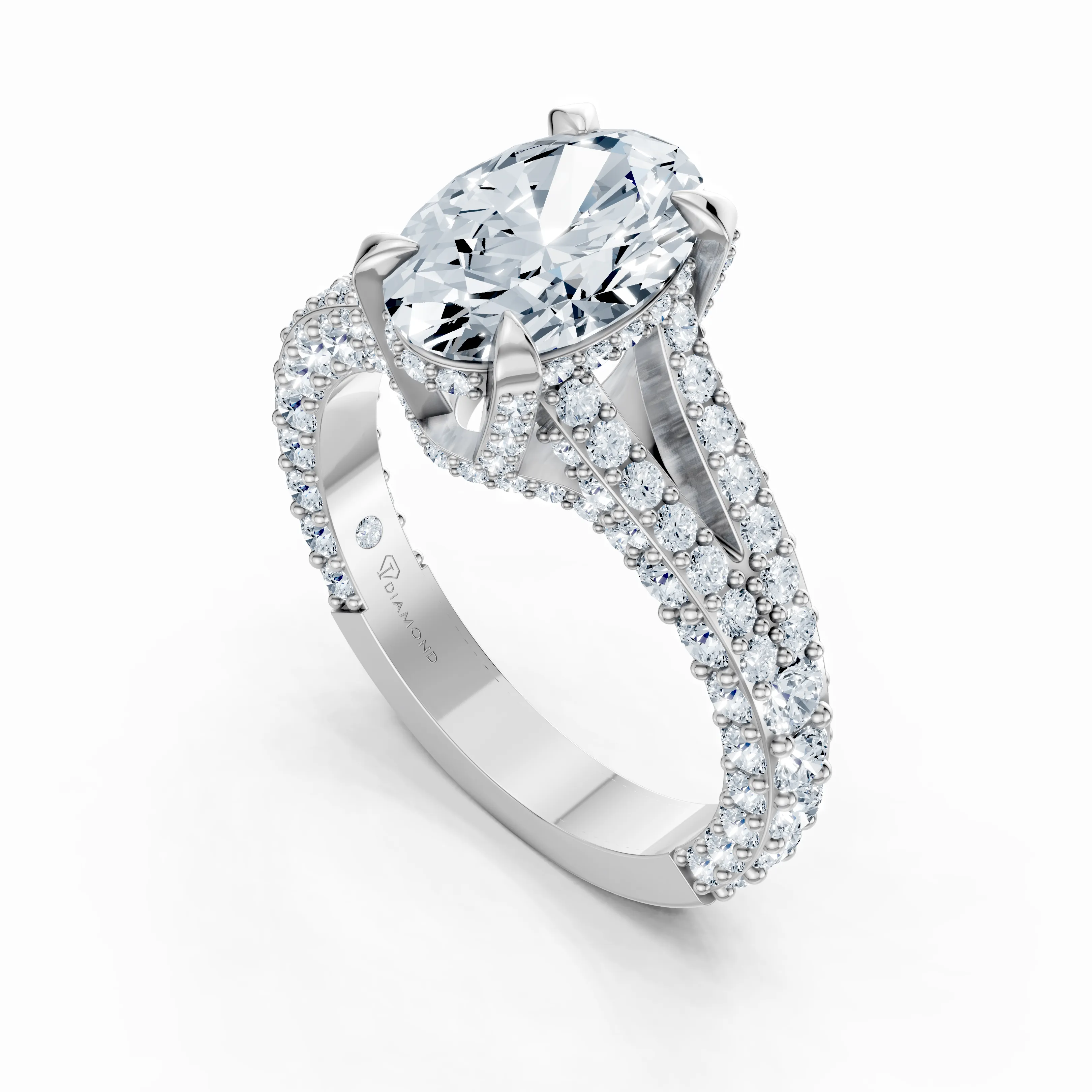 imperial oval radiance ring - gallery - 6