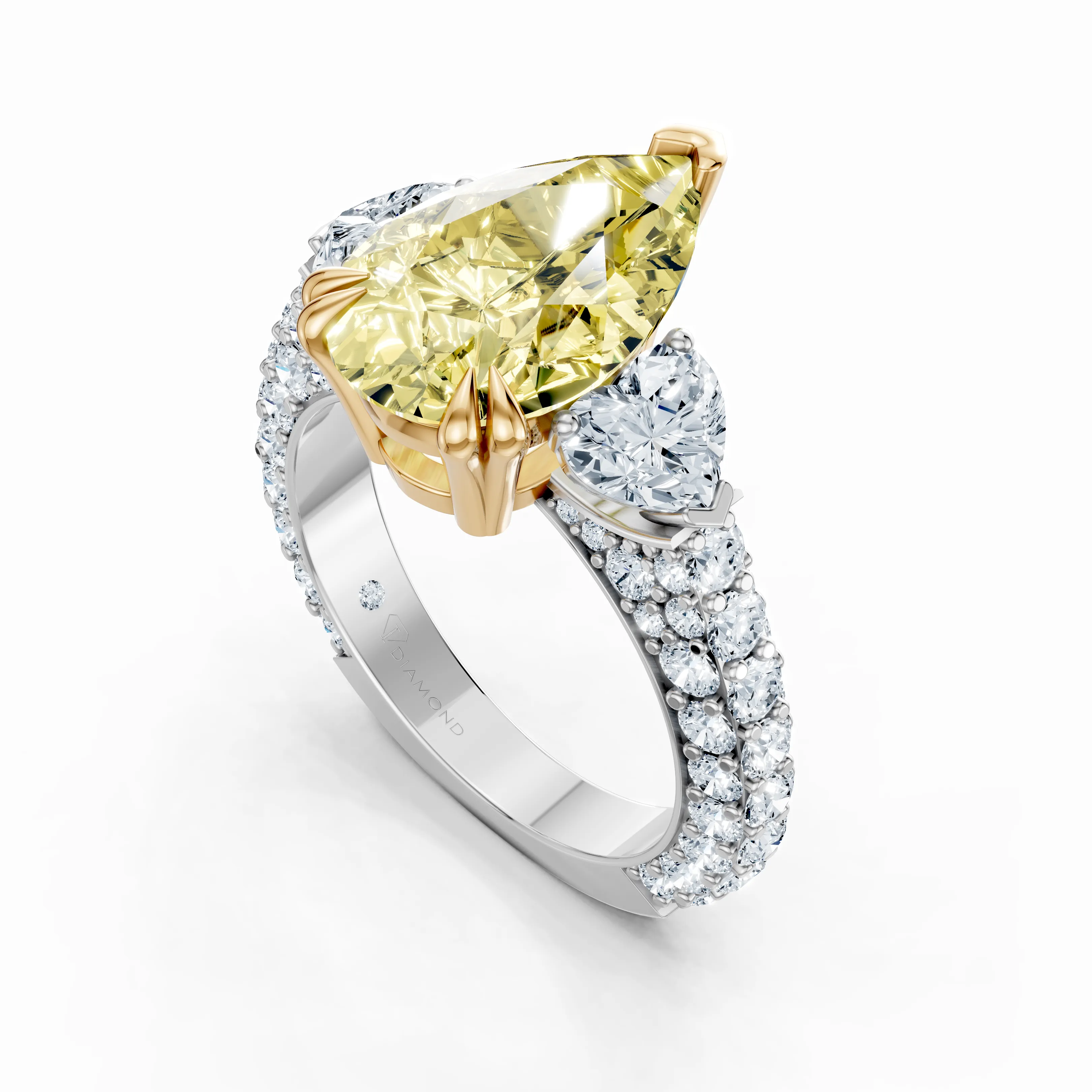 solaris pear ring - gallery - 5