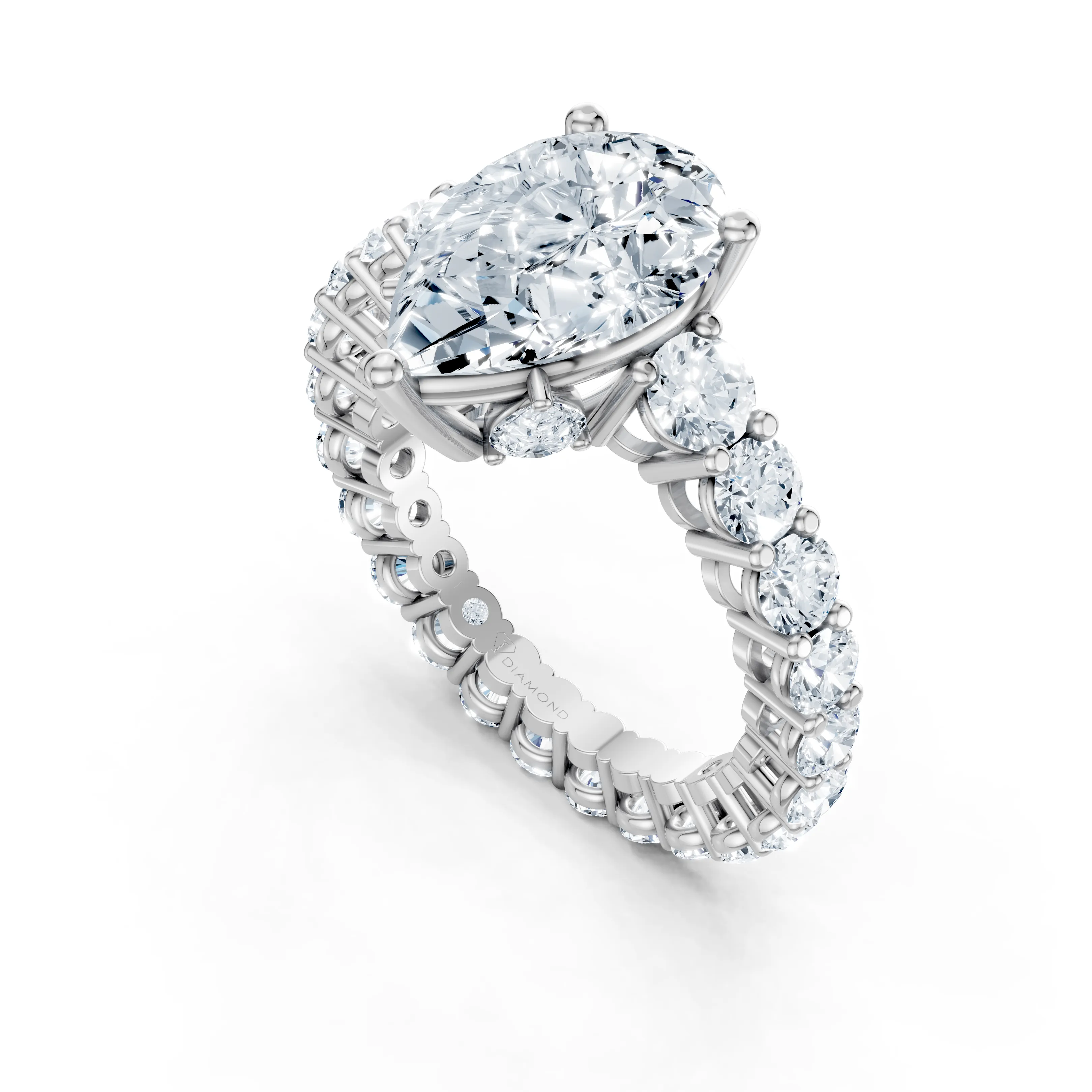 crownline pear ring - gallery - 4