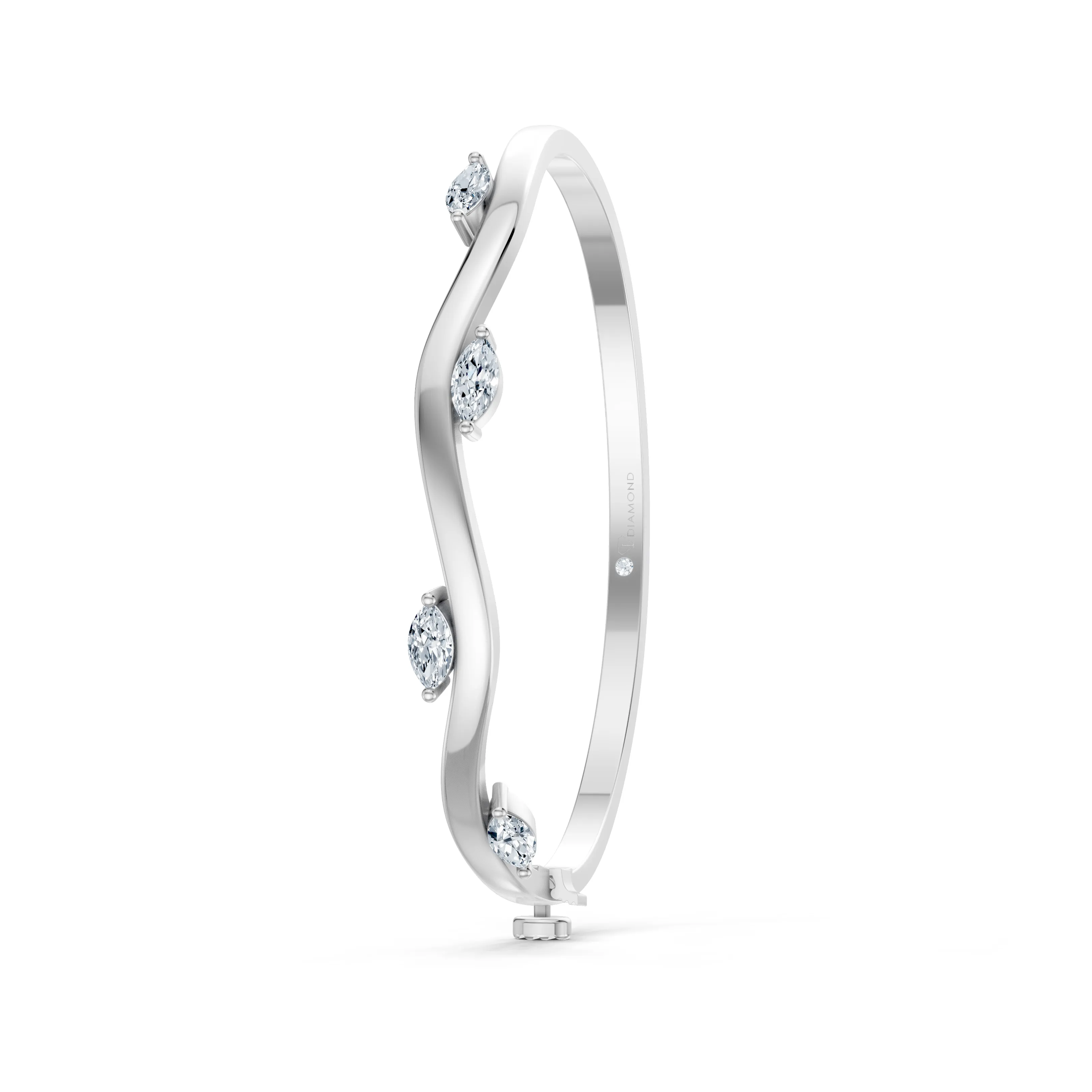 marquise drift bangle - gallery - 4