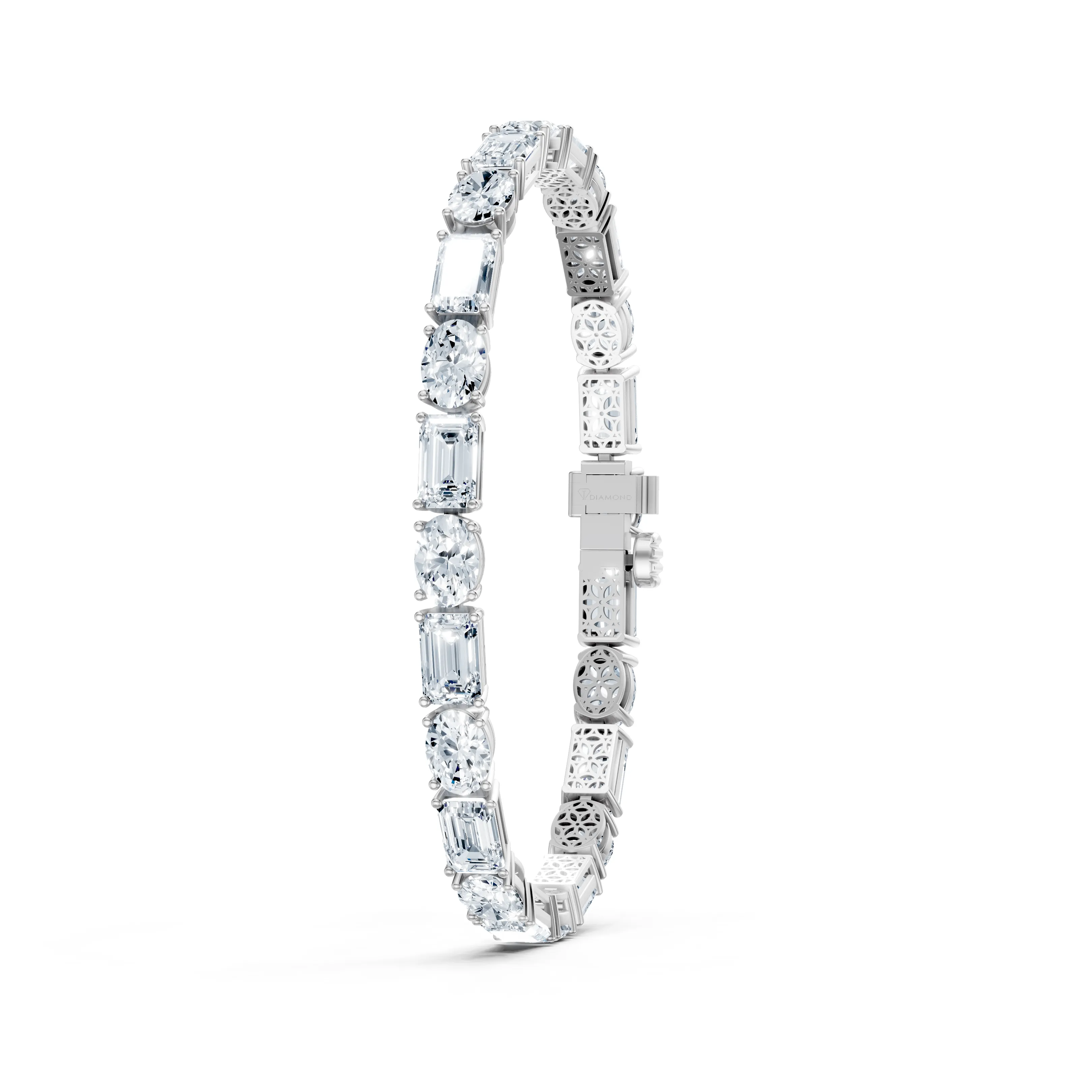 17 carat duet of splendor tennis bracelet - gallery - 5