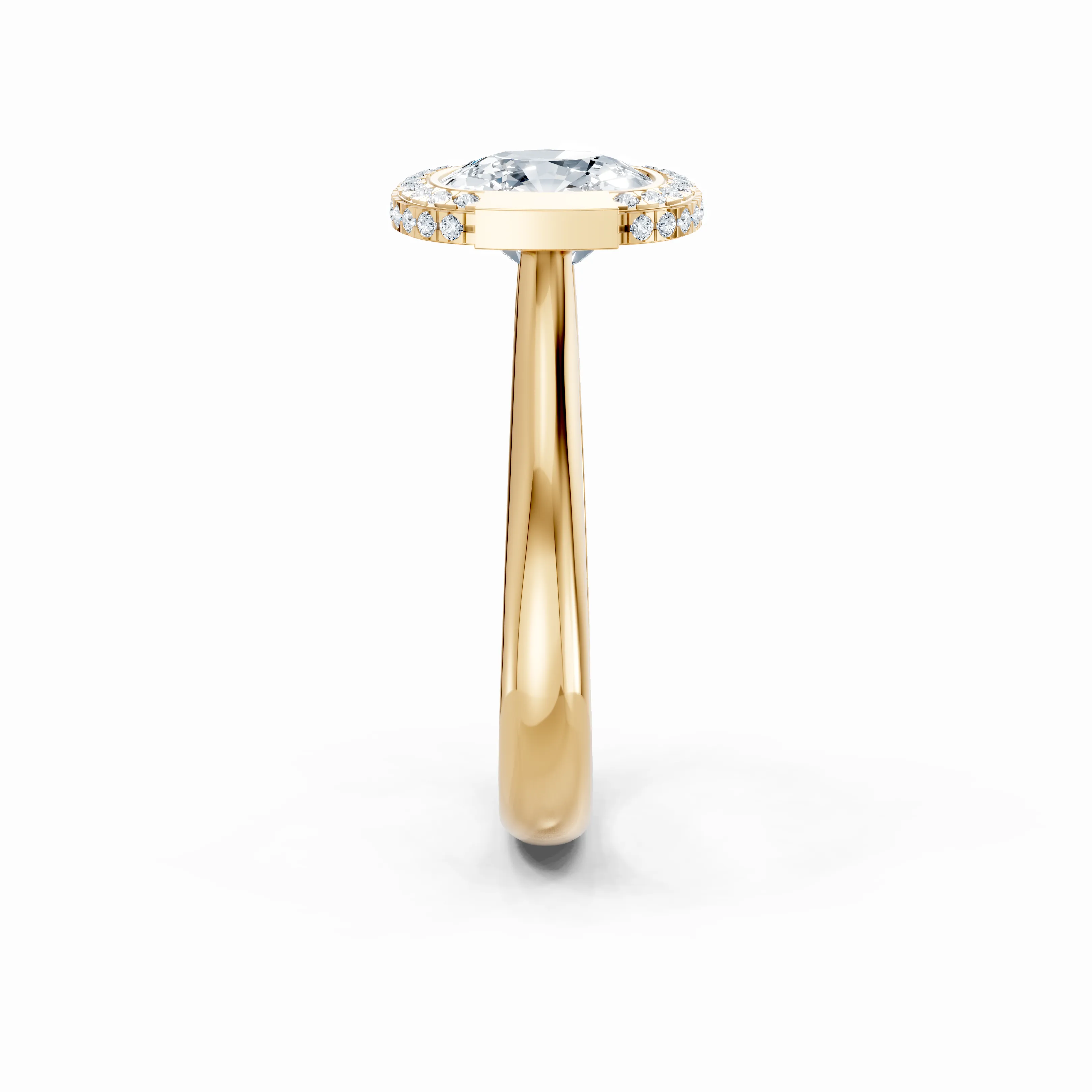 vellune cushion halo ring - gallery - 3
