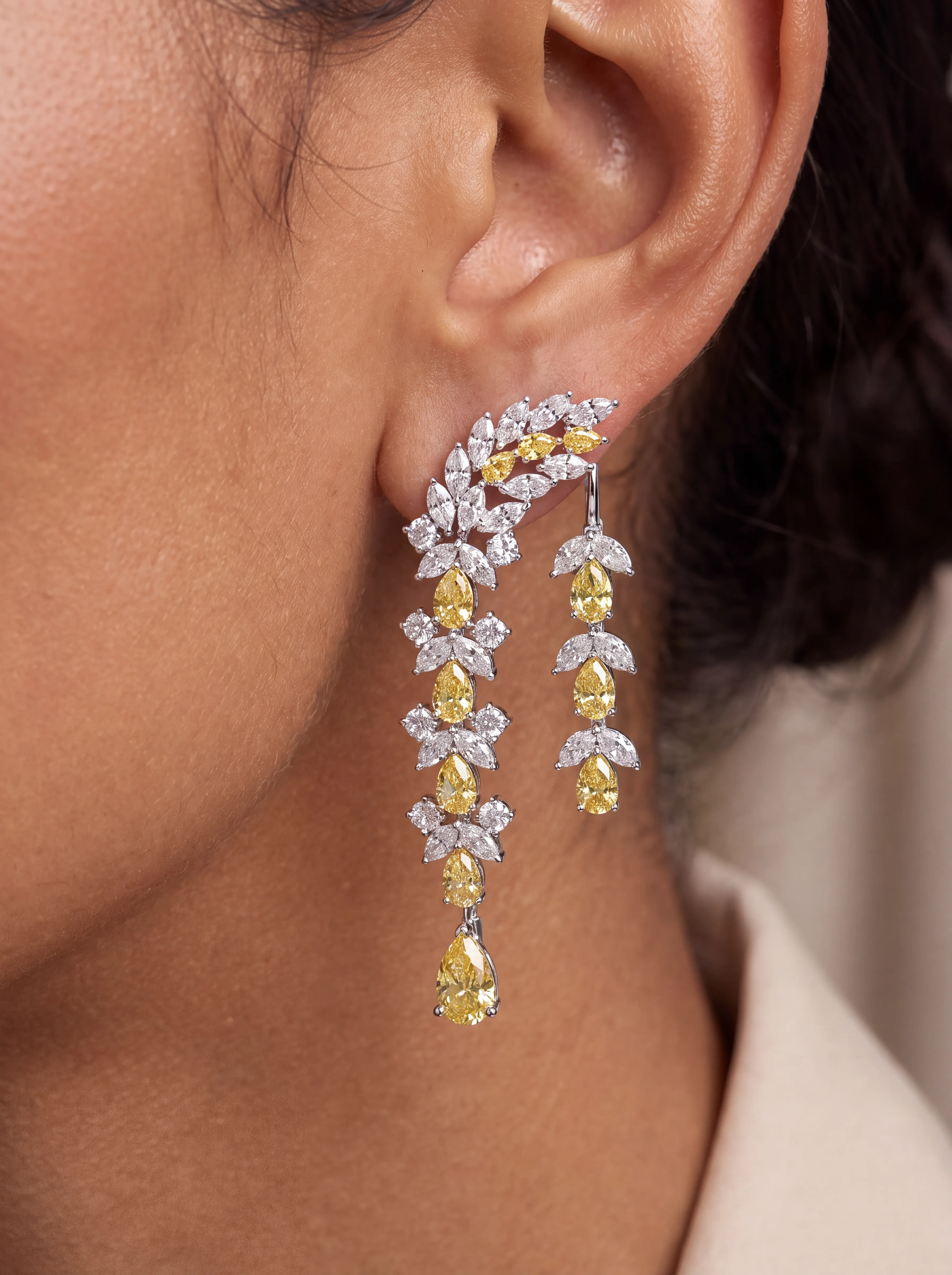 AURELEAF EARRINGS in Aureleaf Bridal Set - image 1