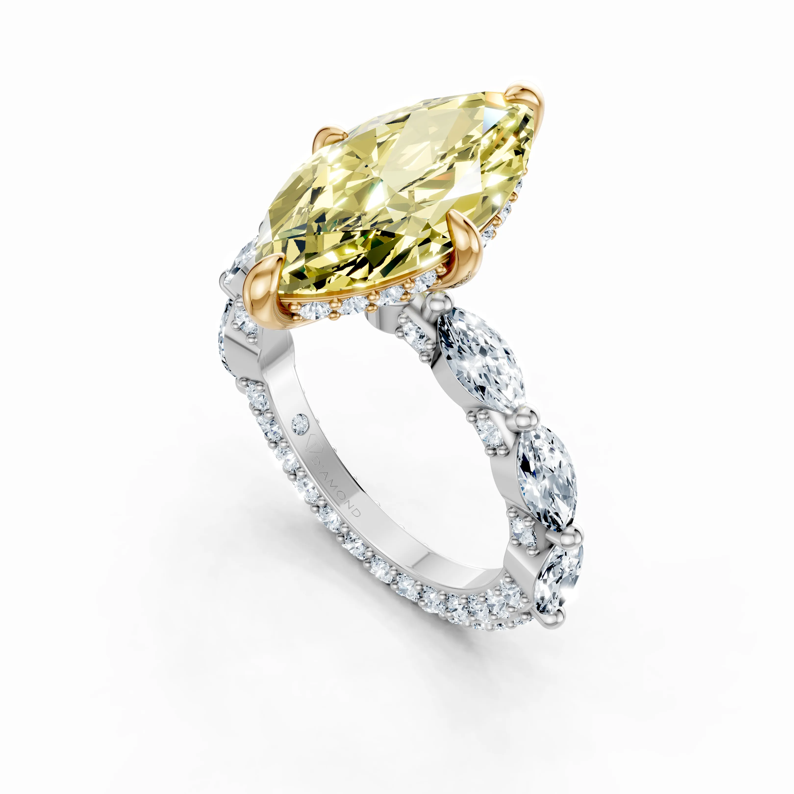 solar axis marquise ring - gallery - 4