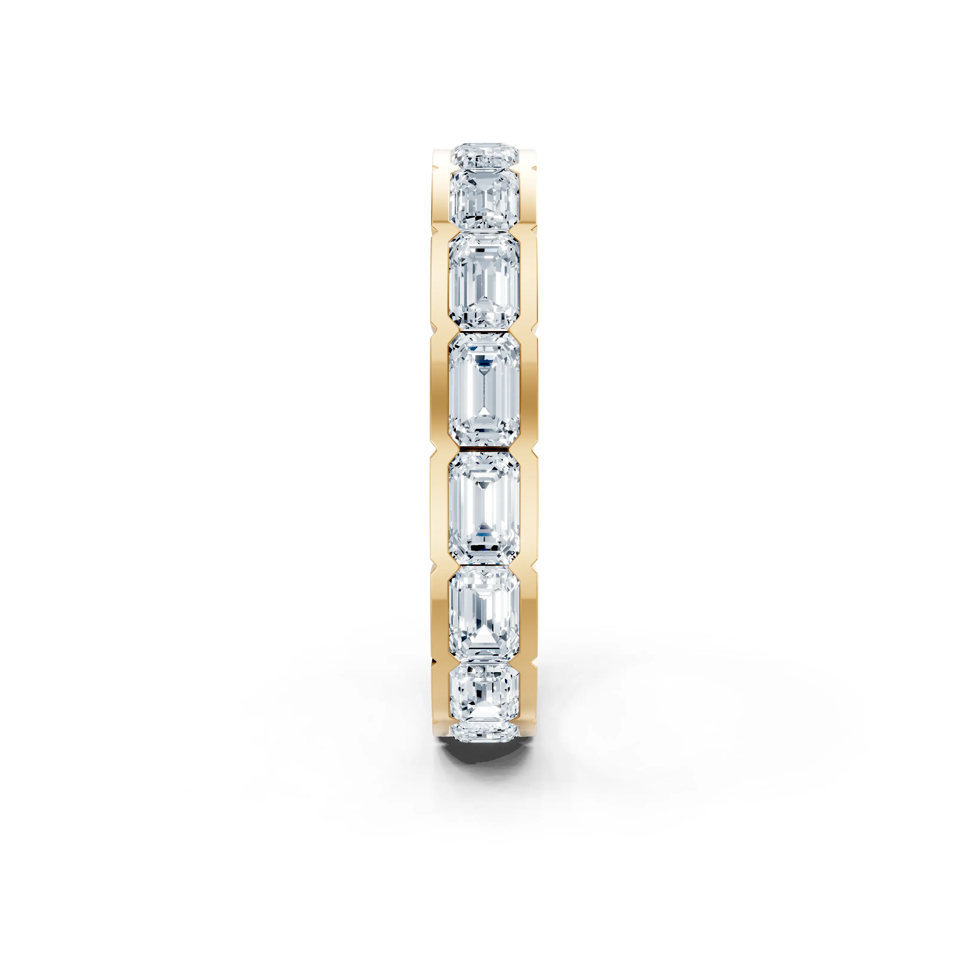 valencia emerald bezel eternity band - gallery - 5