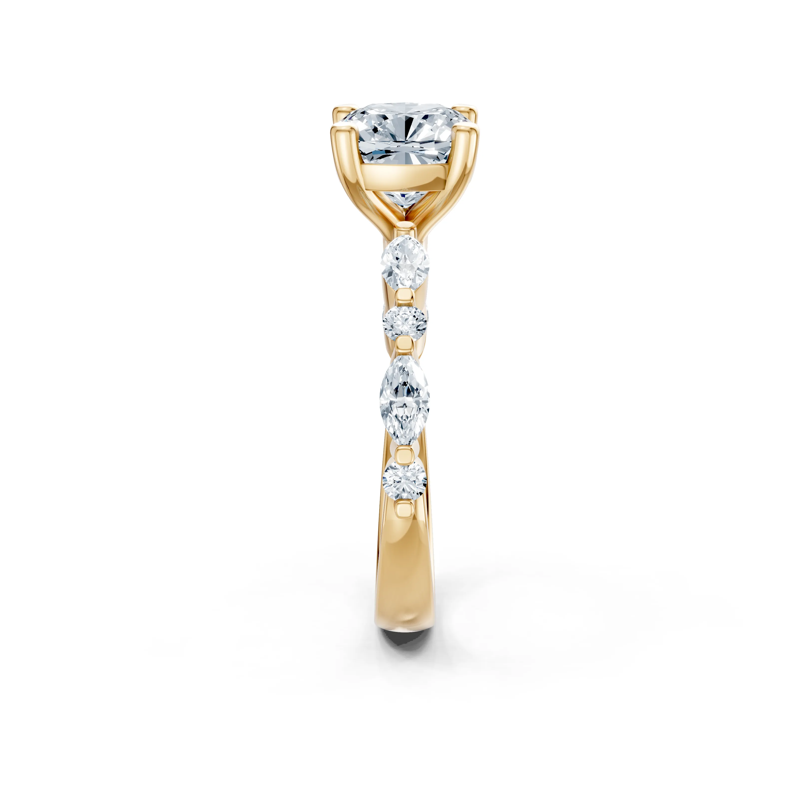 celeste multi shape solitaire ring - gallery - 3
