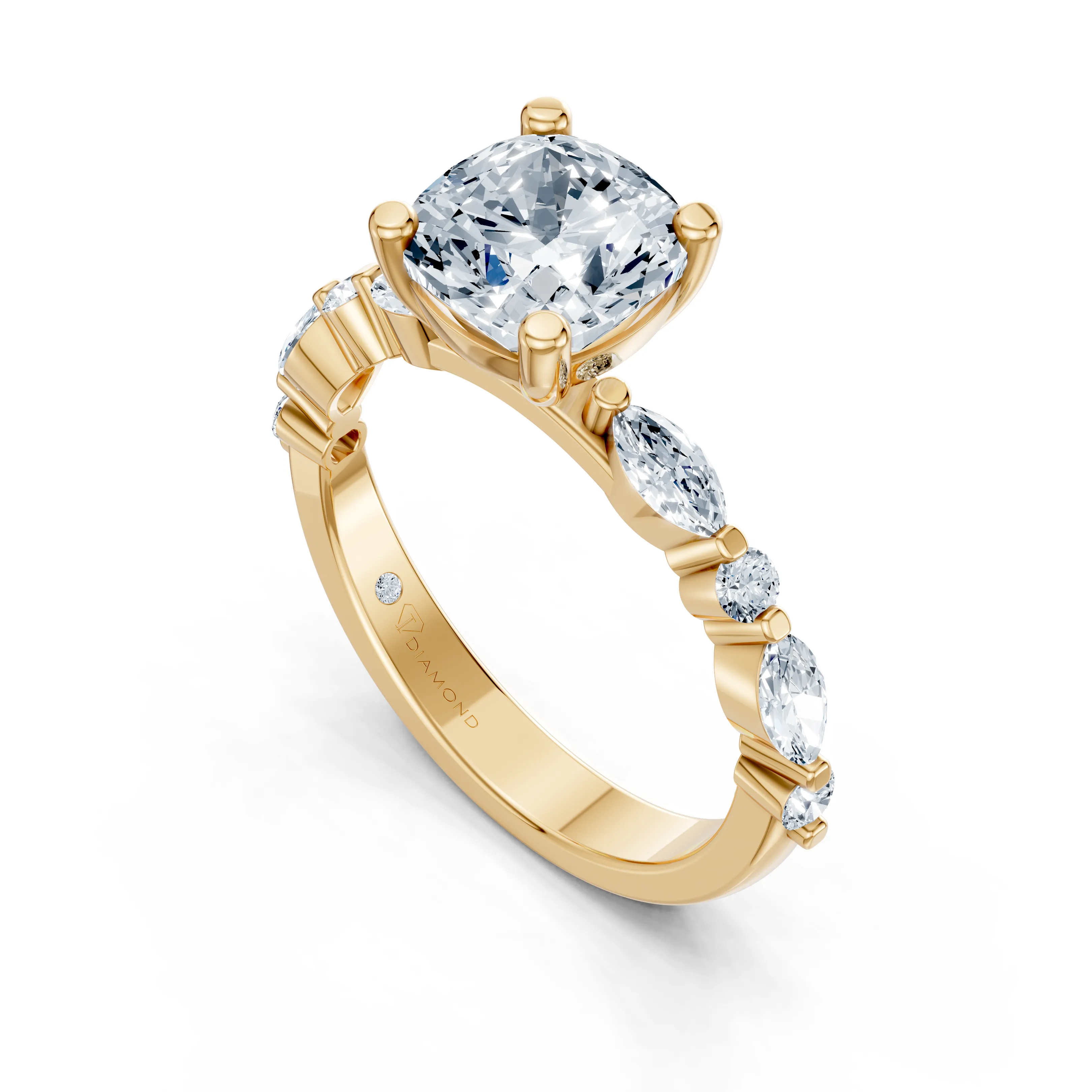 celeste multi shape solitaire ring - gallery - 4