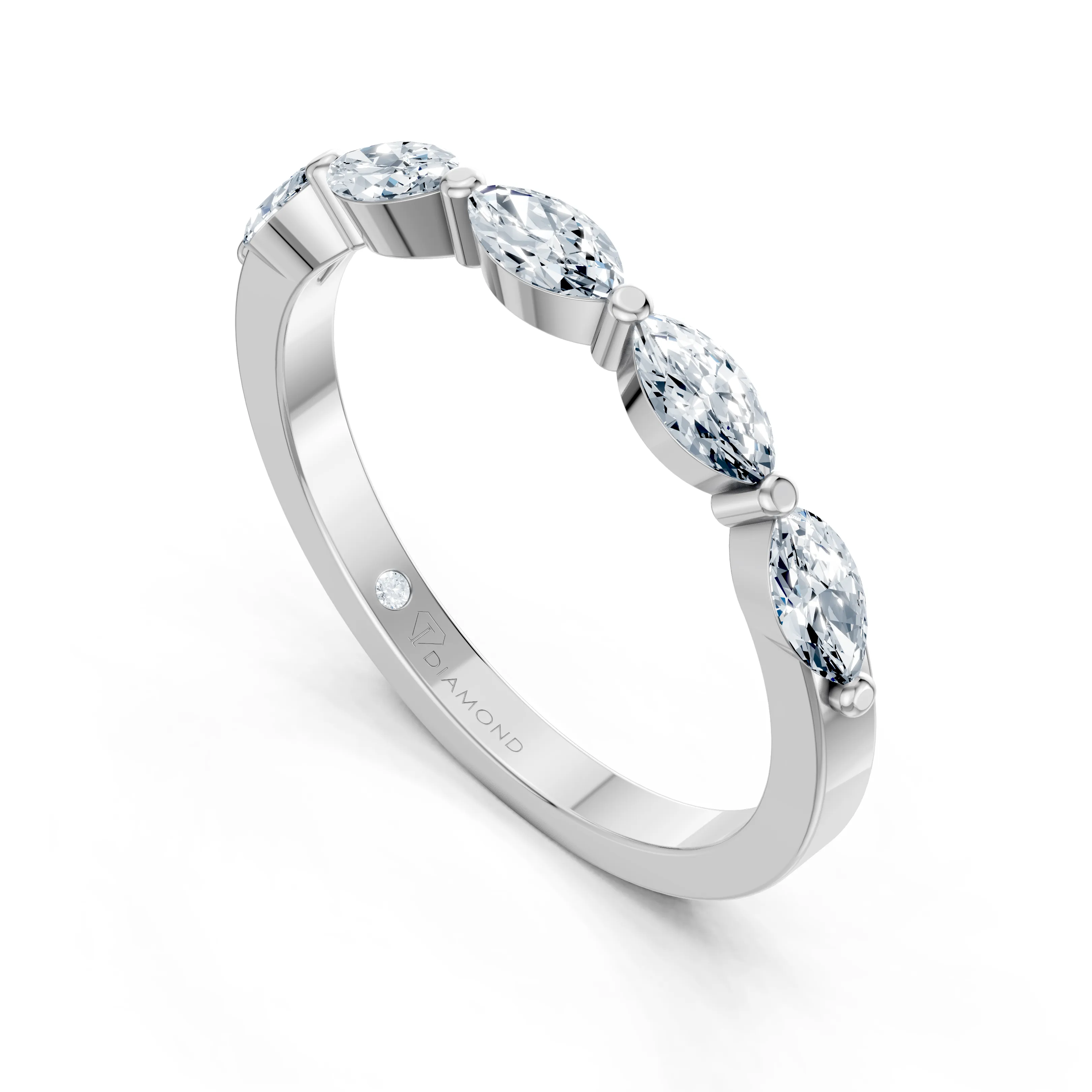 elverra marquise diamond band - gallery - 5