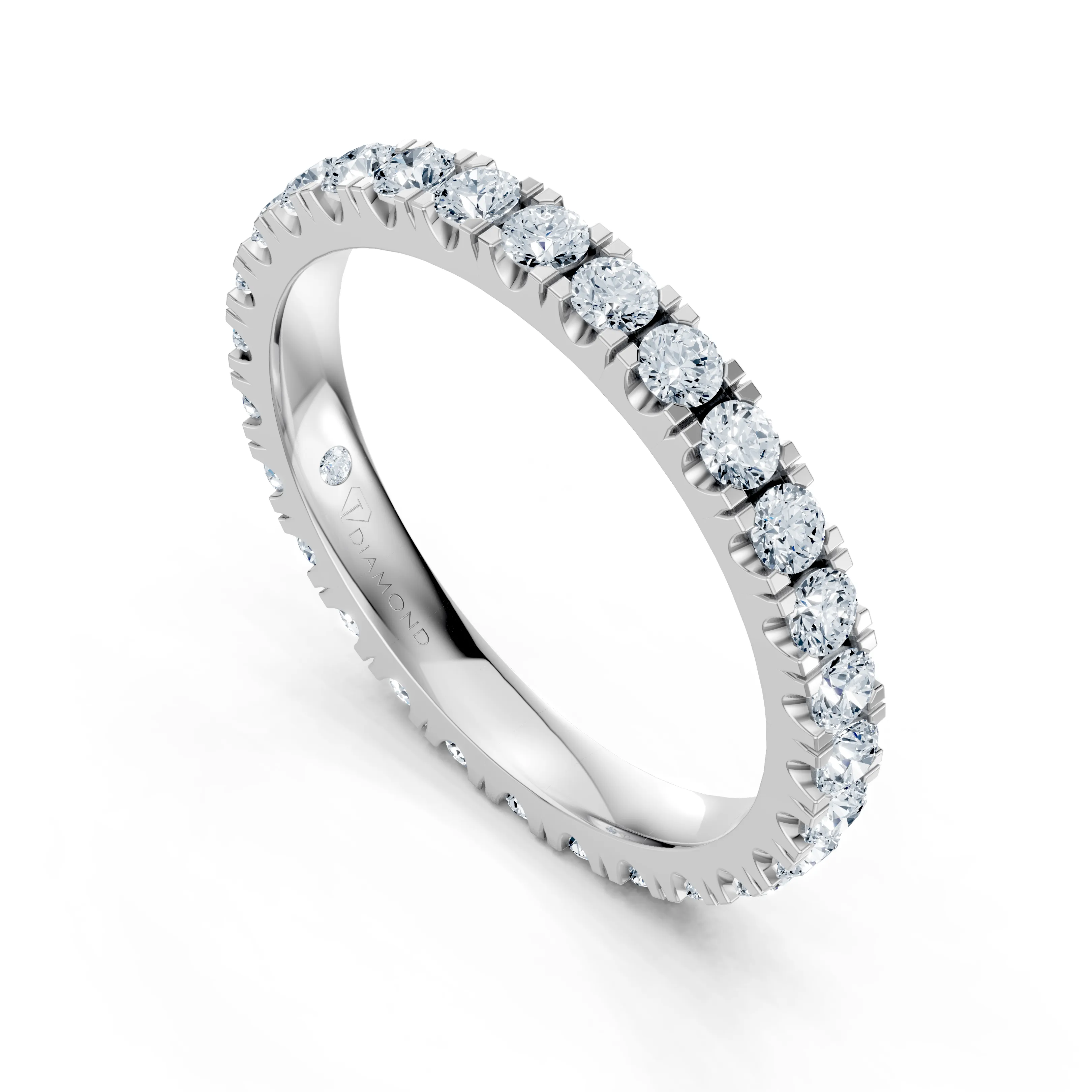seraphina round eternity diamond band - gallery - 6