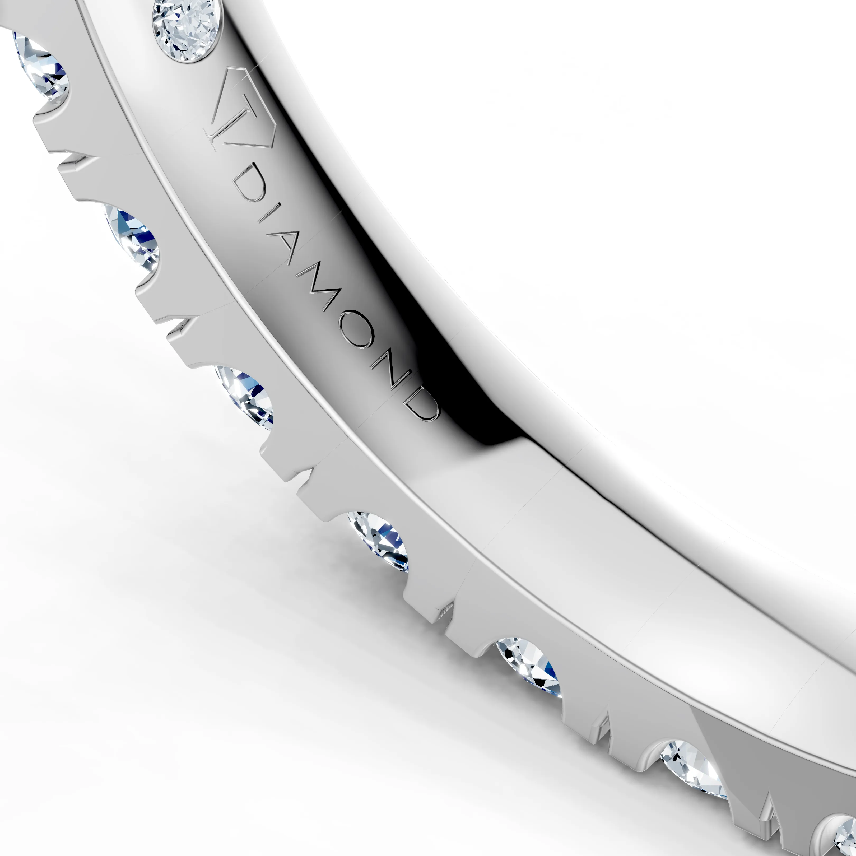 seraphina round eternity diamond band - gallery - 7