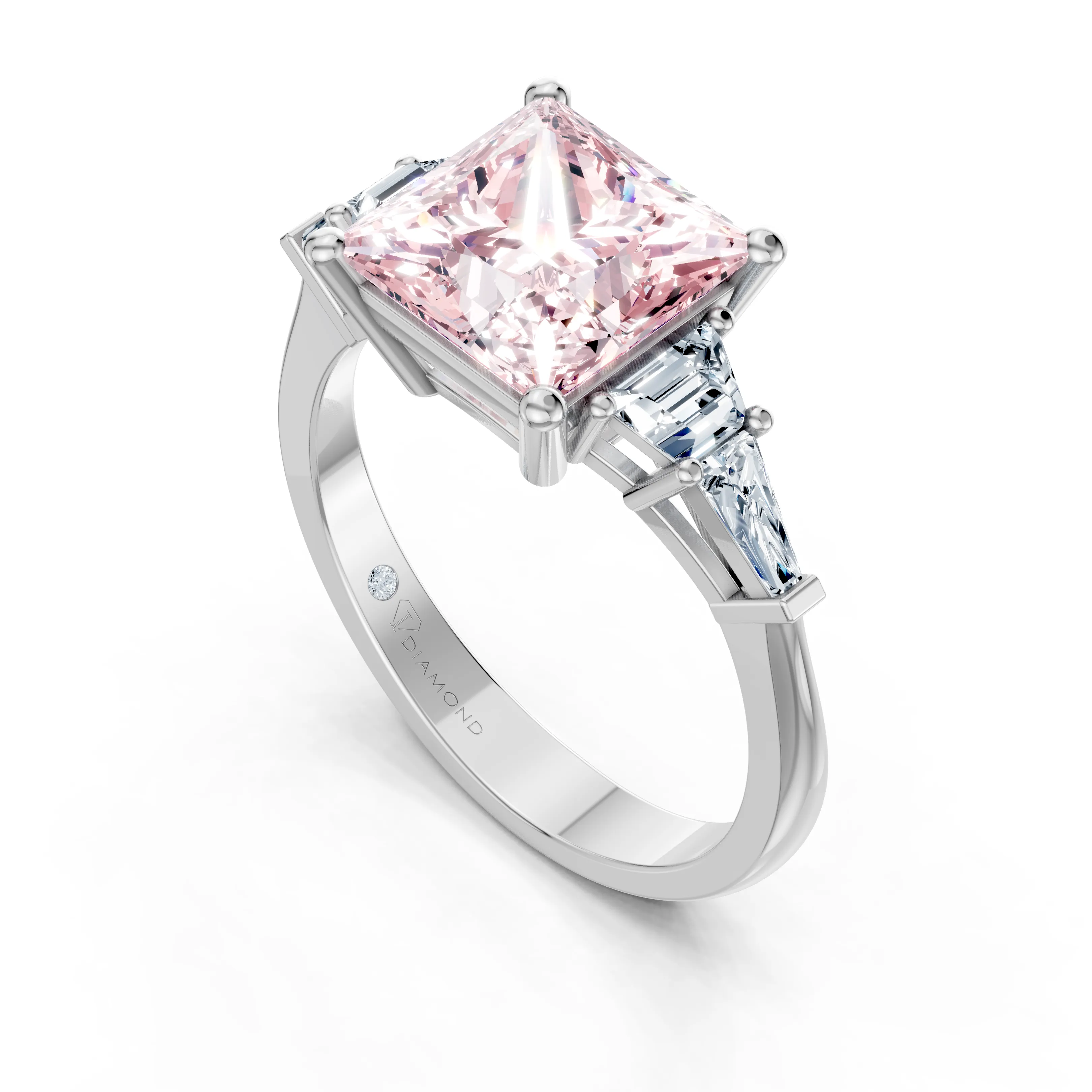 rosavelle princess multi stone solitaire ring - gallery - 4