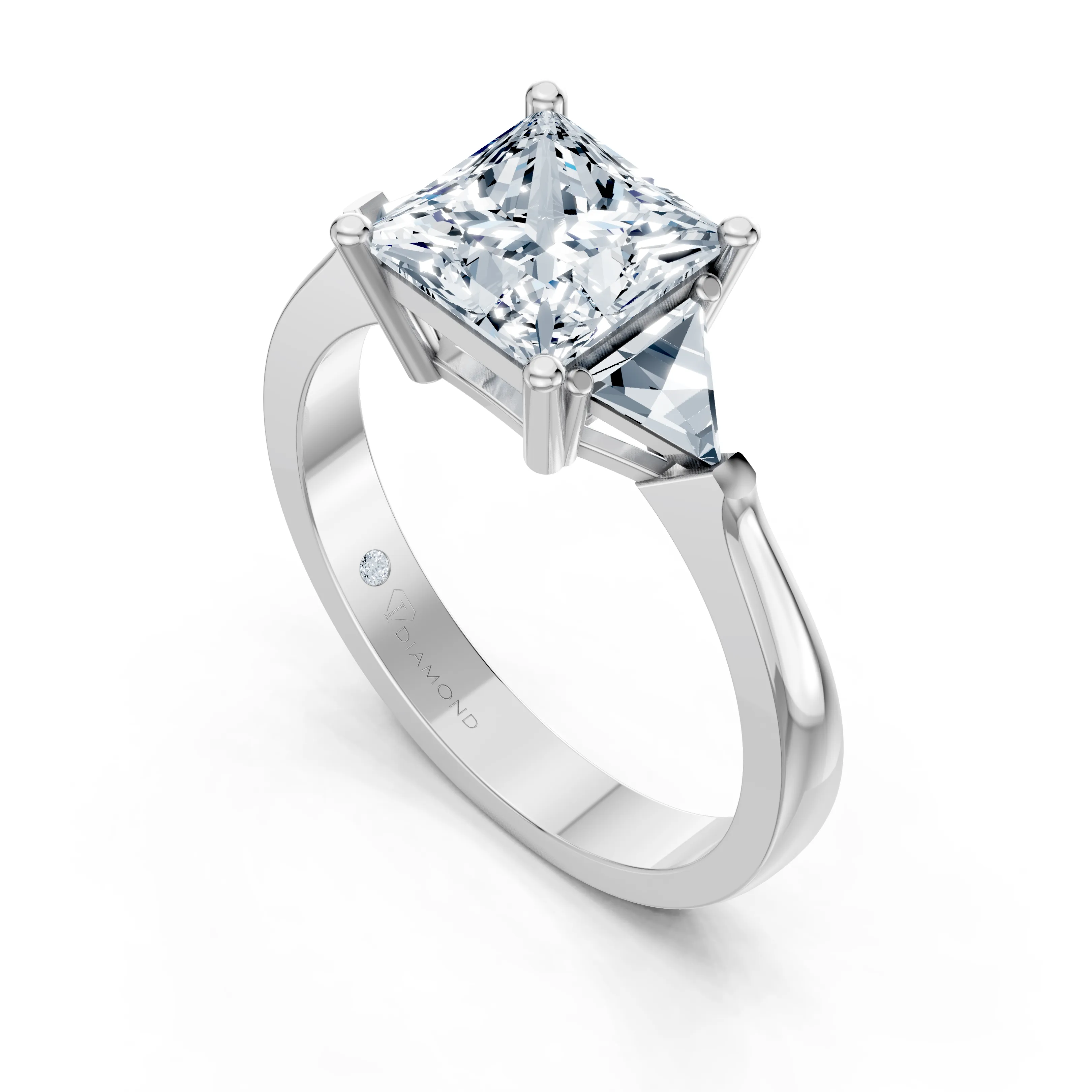asteria princess trillion trio ring - gallery - 5