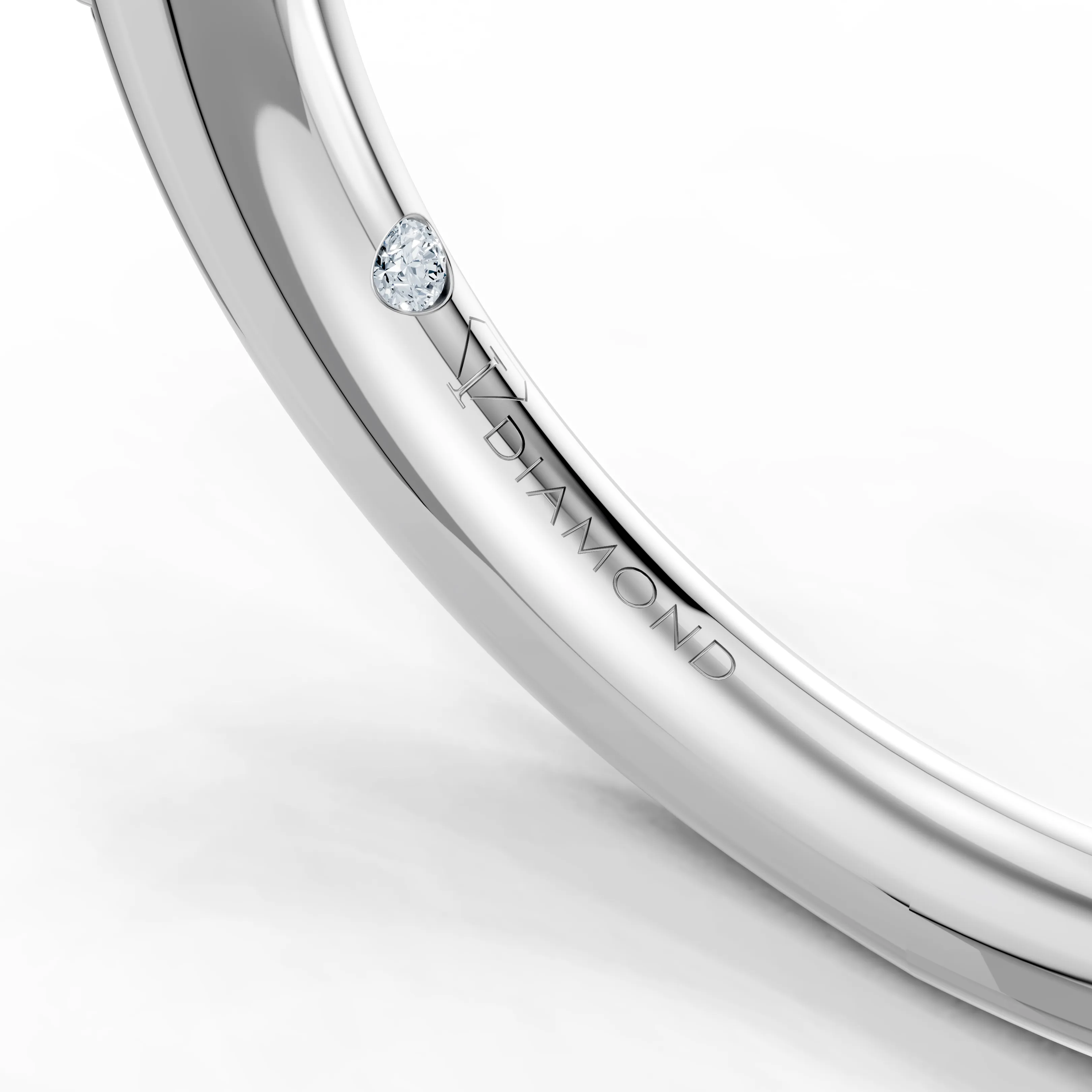 avellina round trio solitaire pave ring - gallery - 5