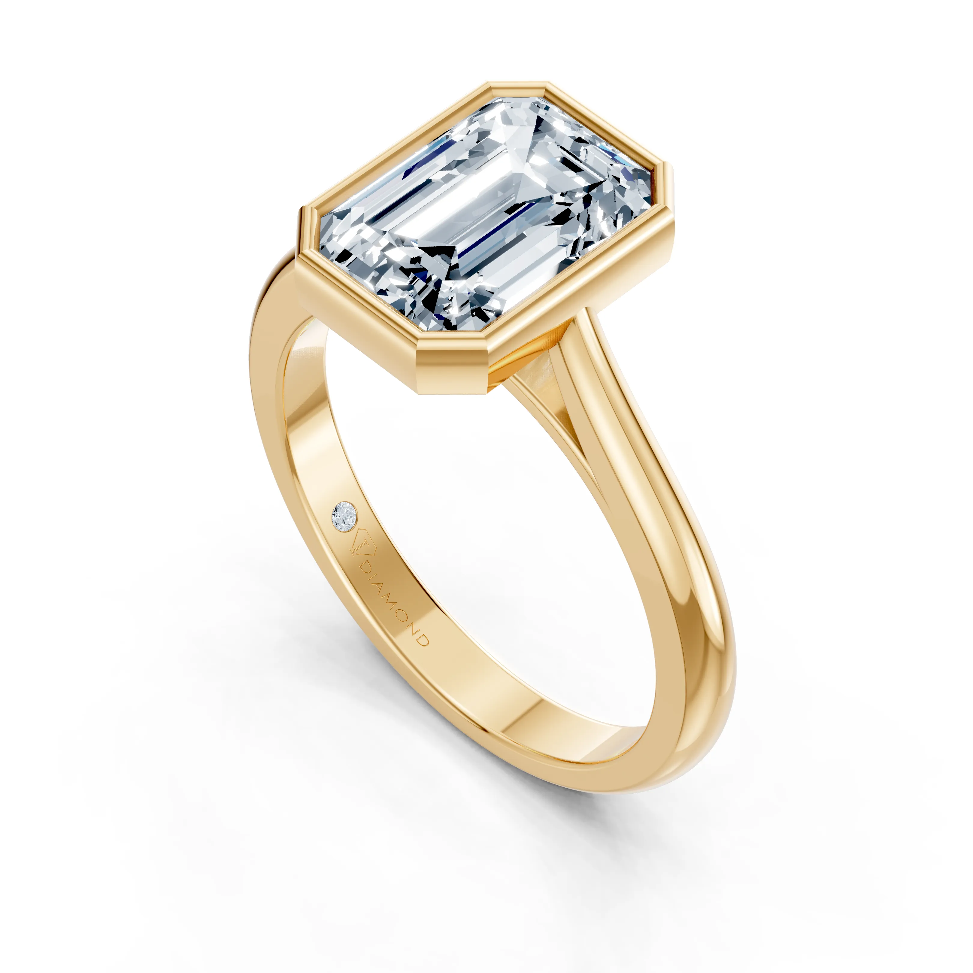 everina emerald solitaire ring - gallery - 5