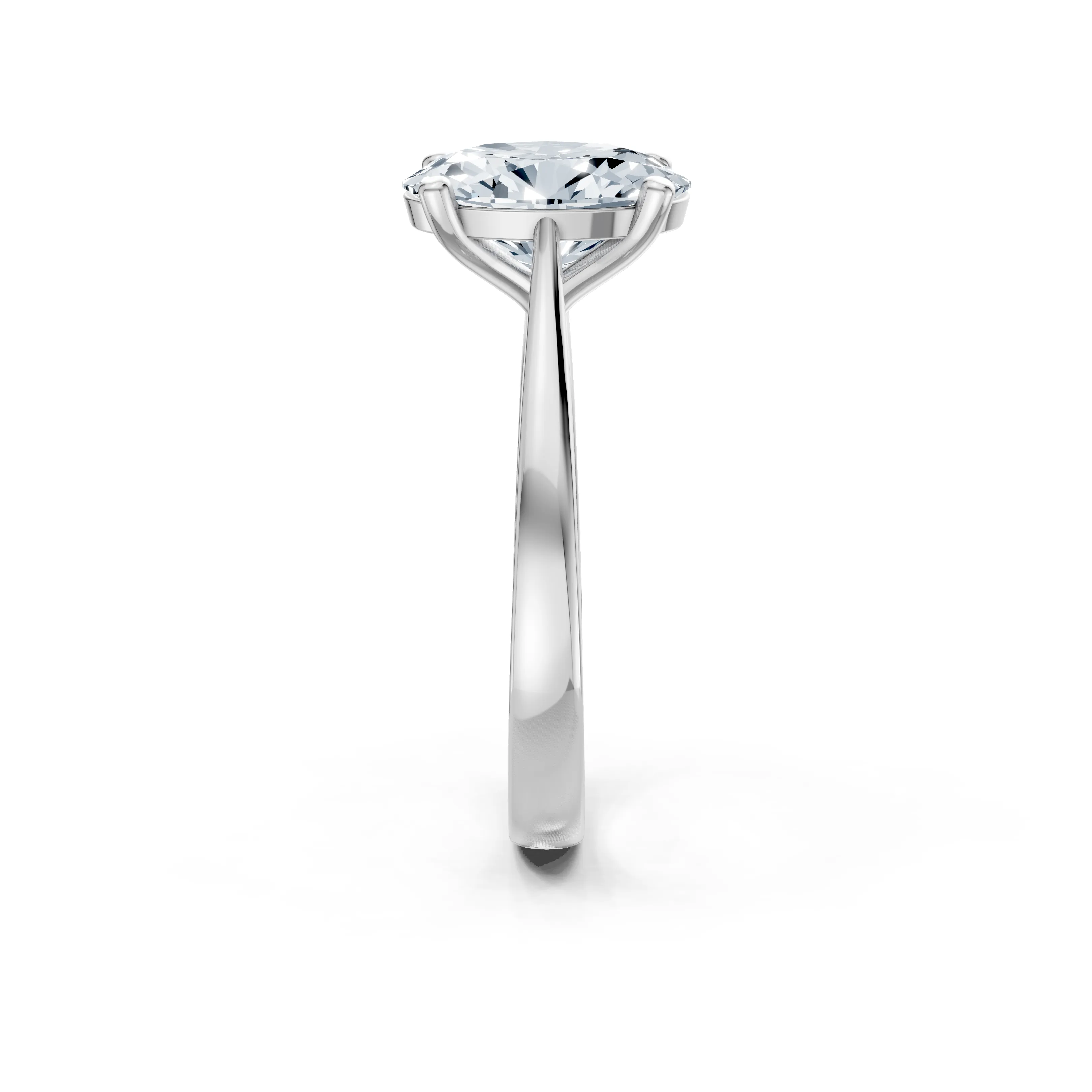 seraphina oval solitaire ring - gallery - 4