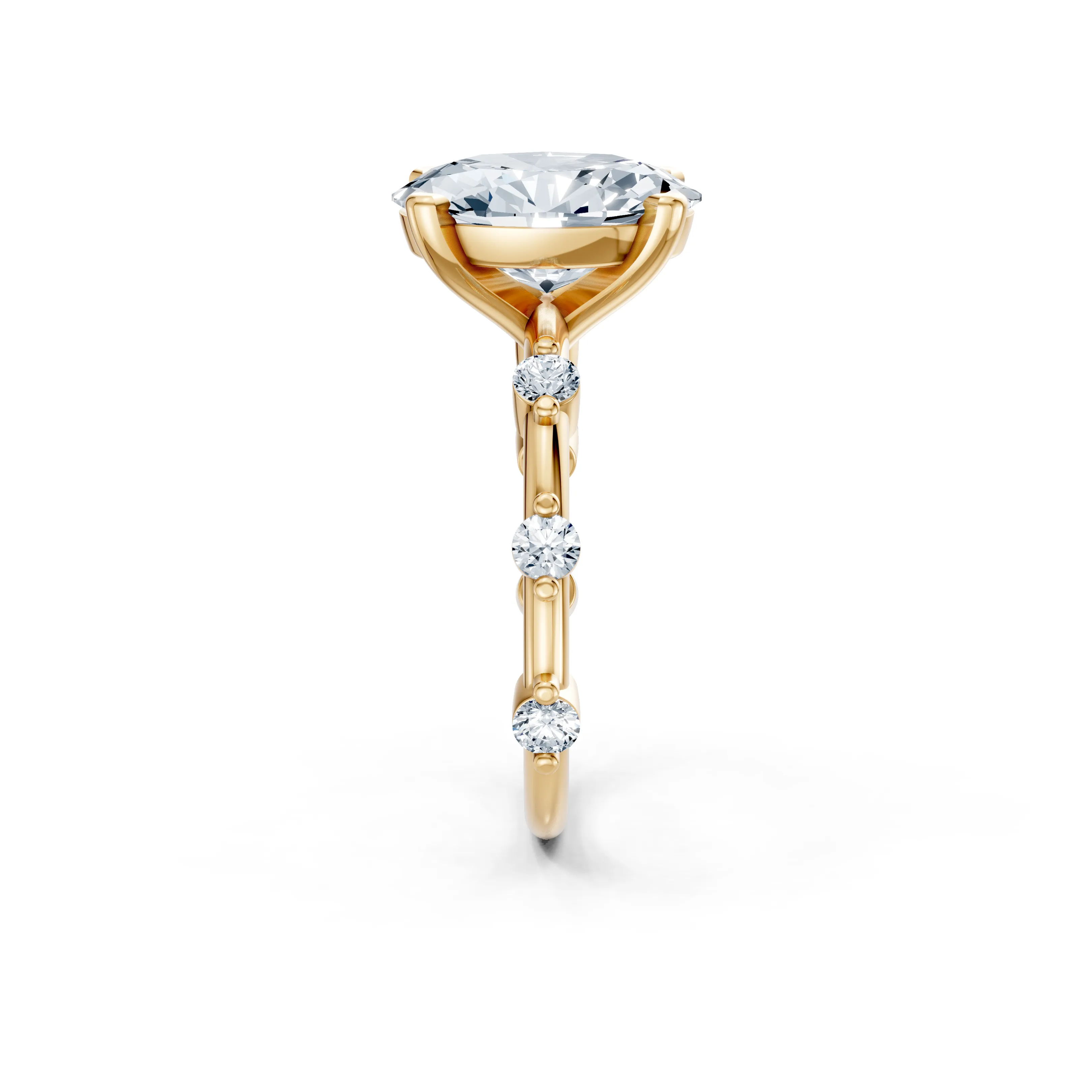 aria oval solitaire ring 1 - gallery - 4