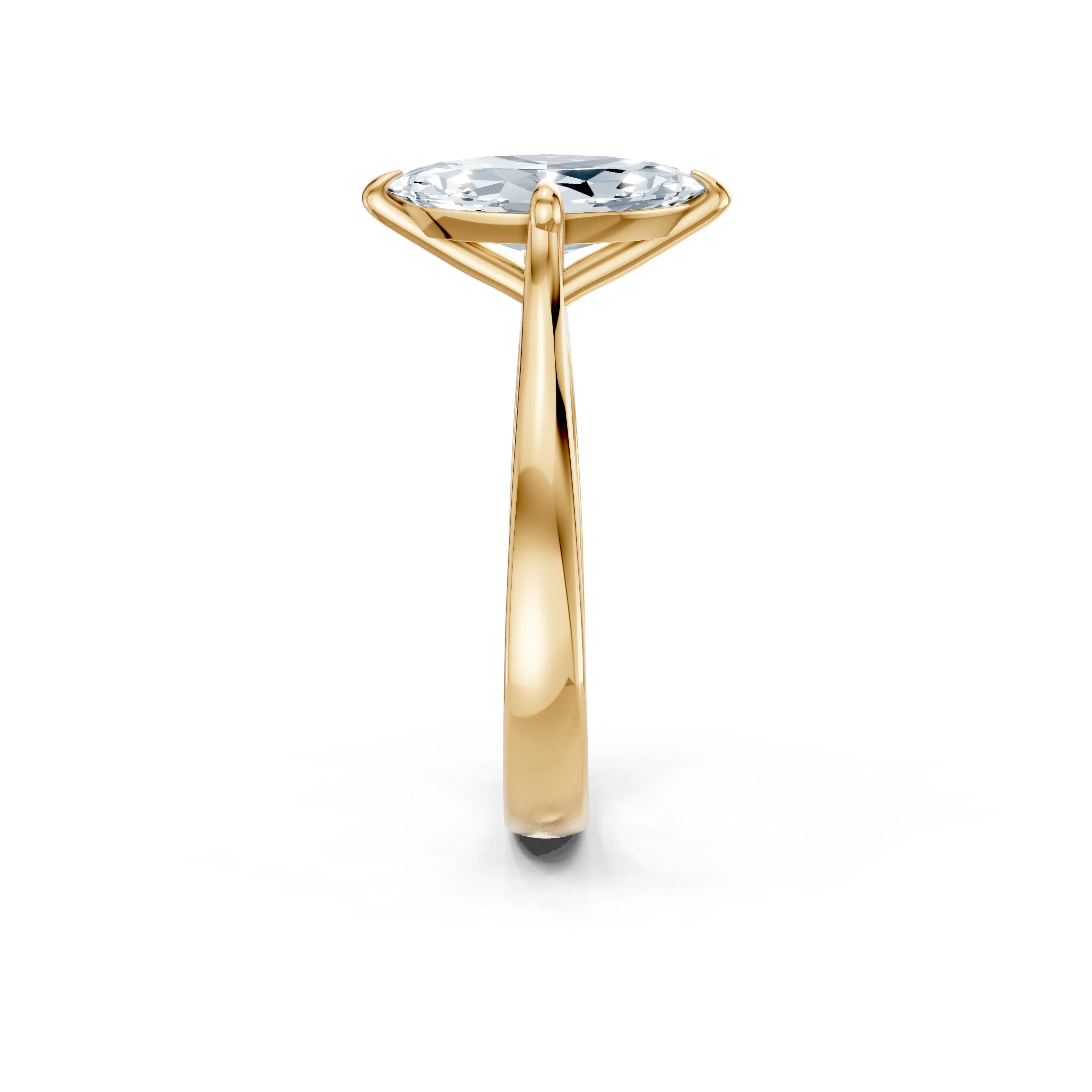 lunara marquise solitaire ring - gallery - 4