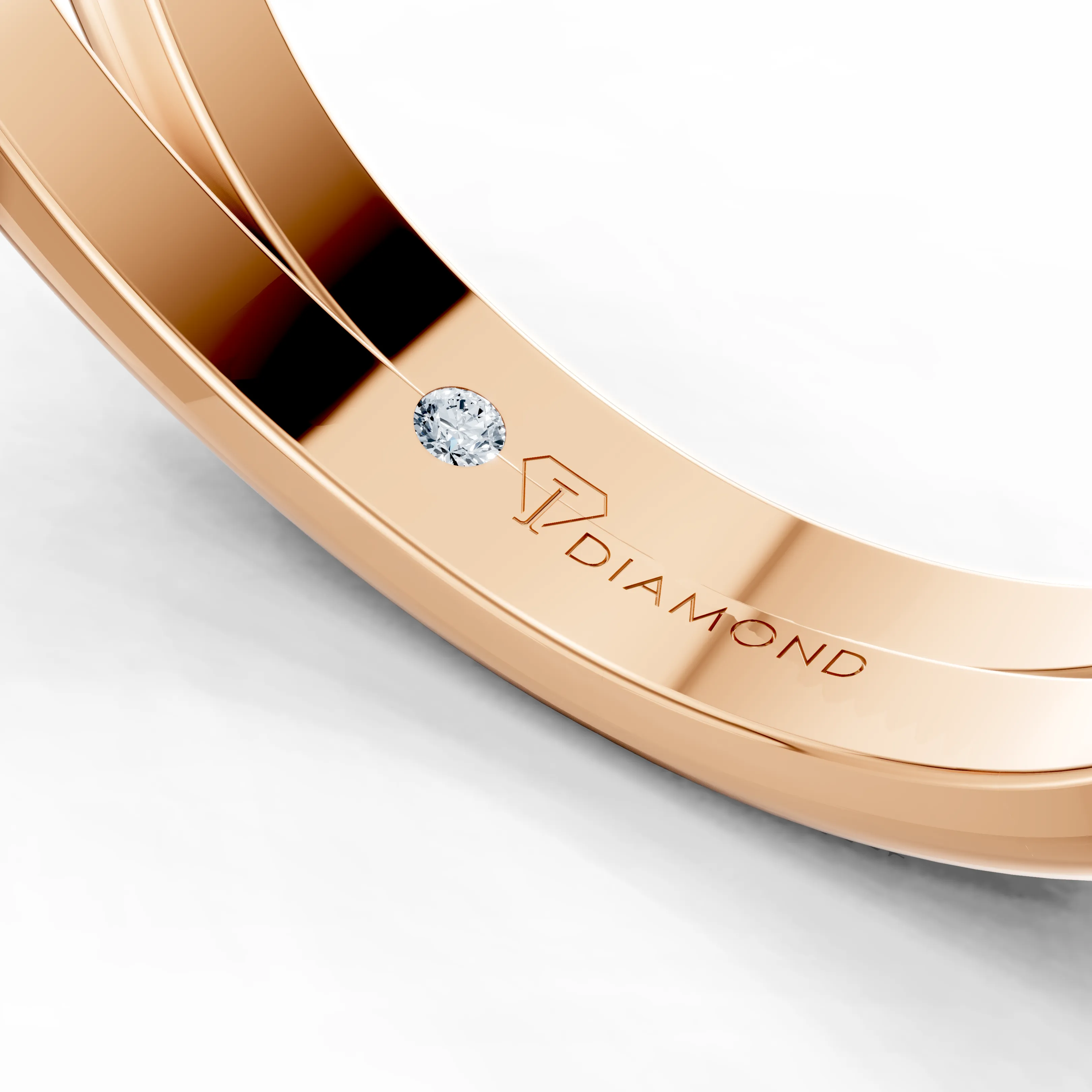 amore heart twist halo pave ring - gallery - 6