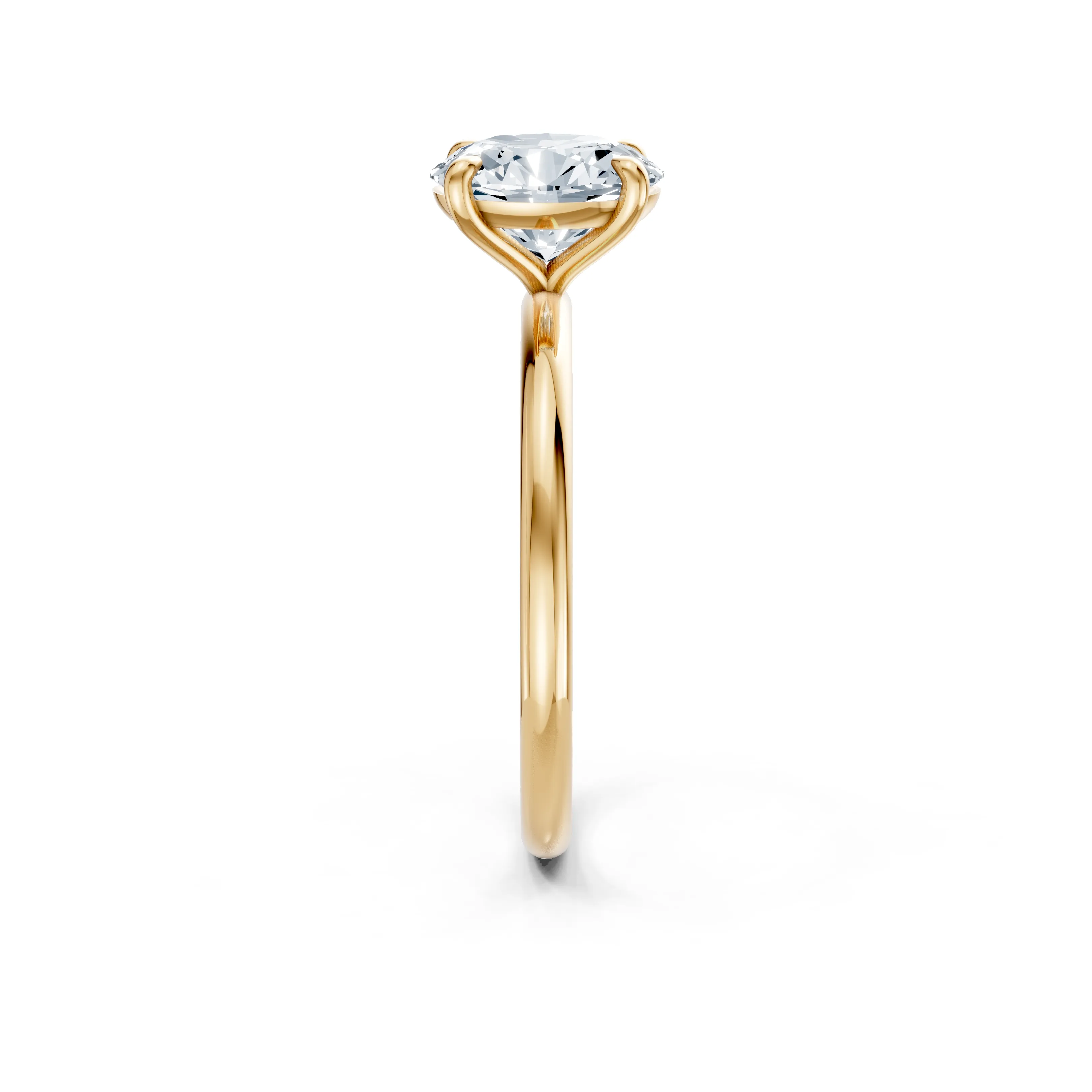 liora oval essence solitaire ring - gallery - 4