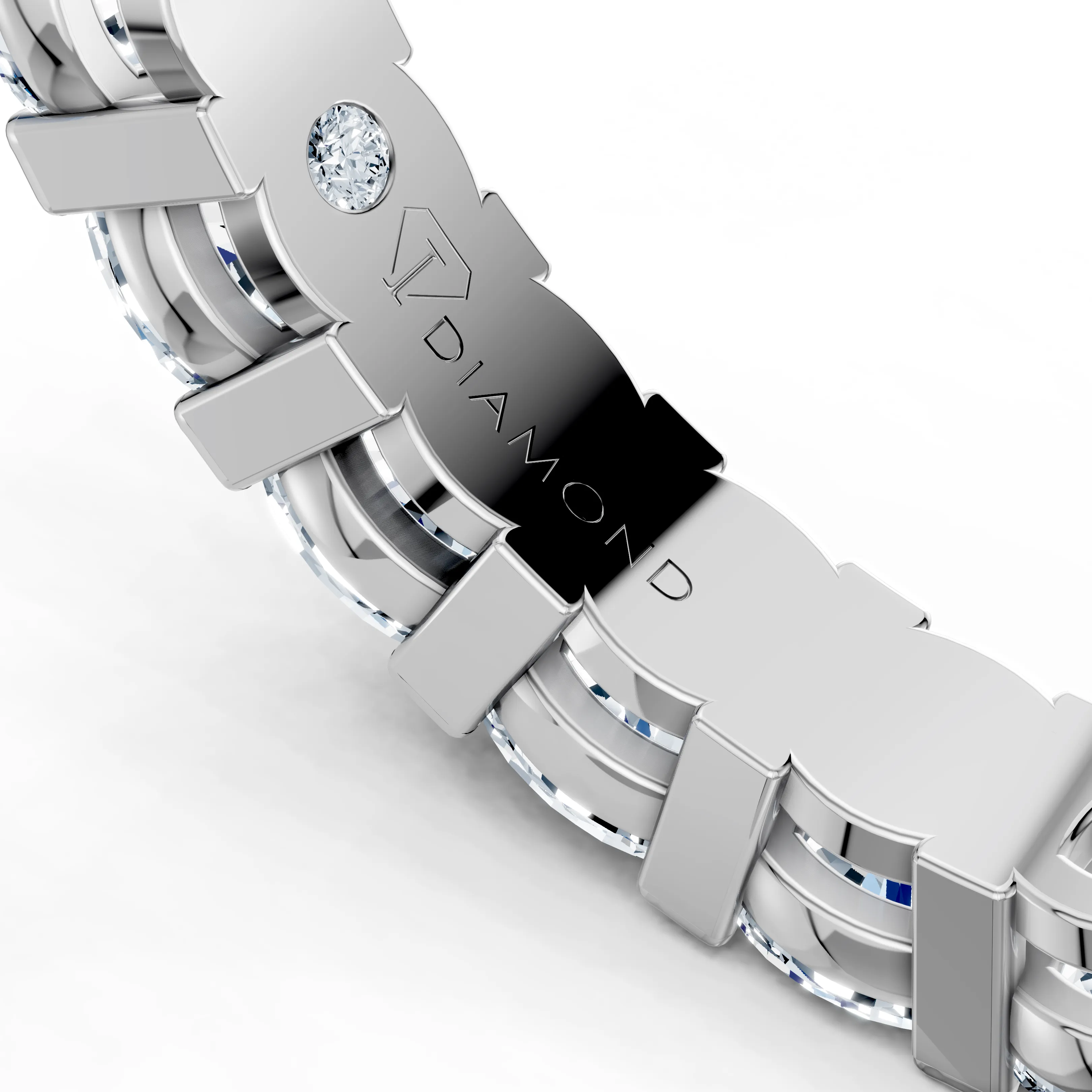cadence cushion eternity band - gallery - 7