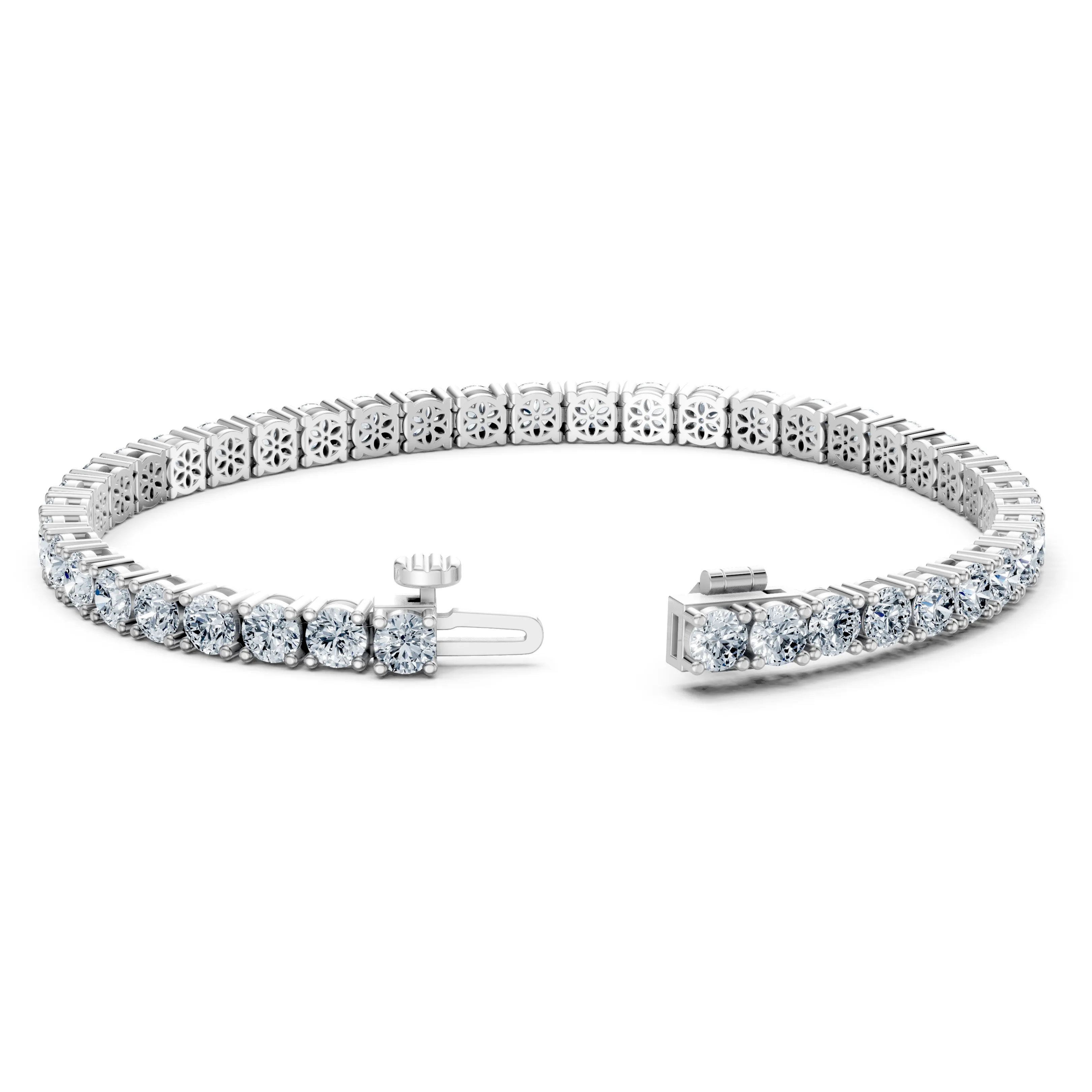 9 carat lyra tennis bracelet - gallery - 5