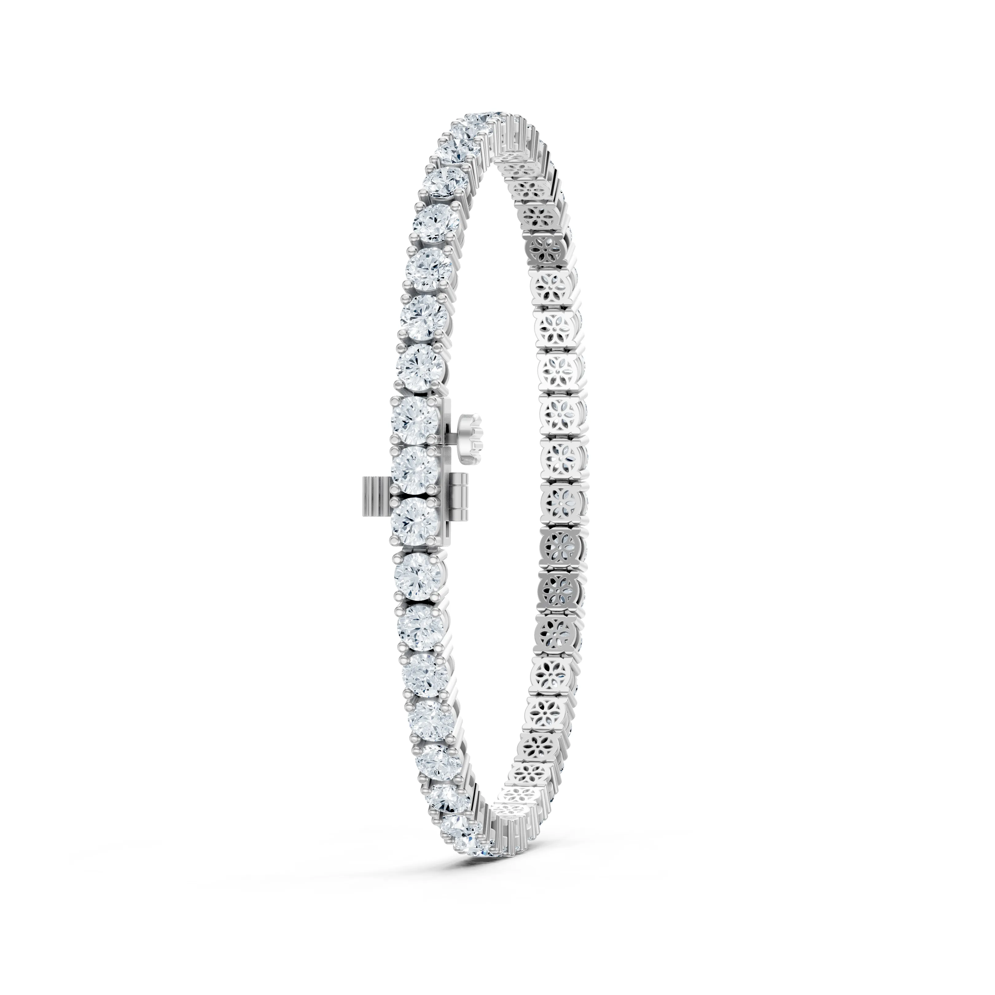 9 carat lyra tennis bracelet - gallery - 6