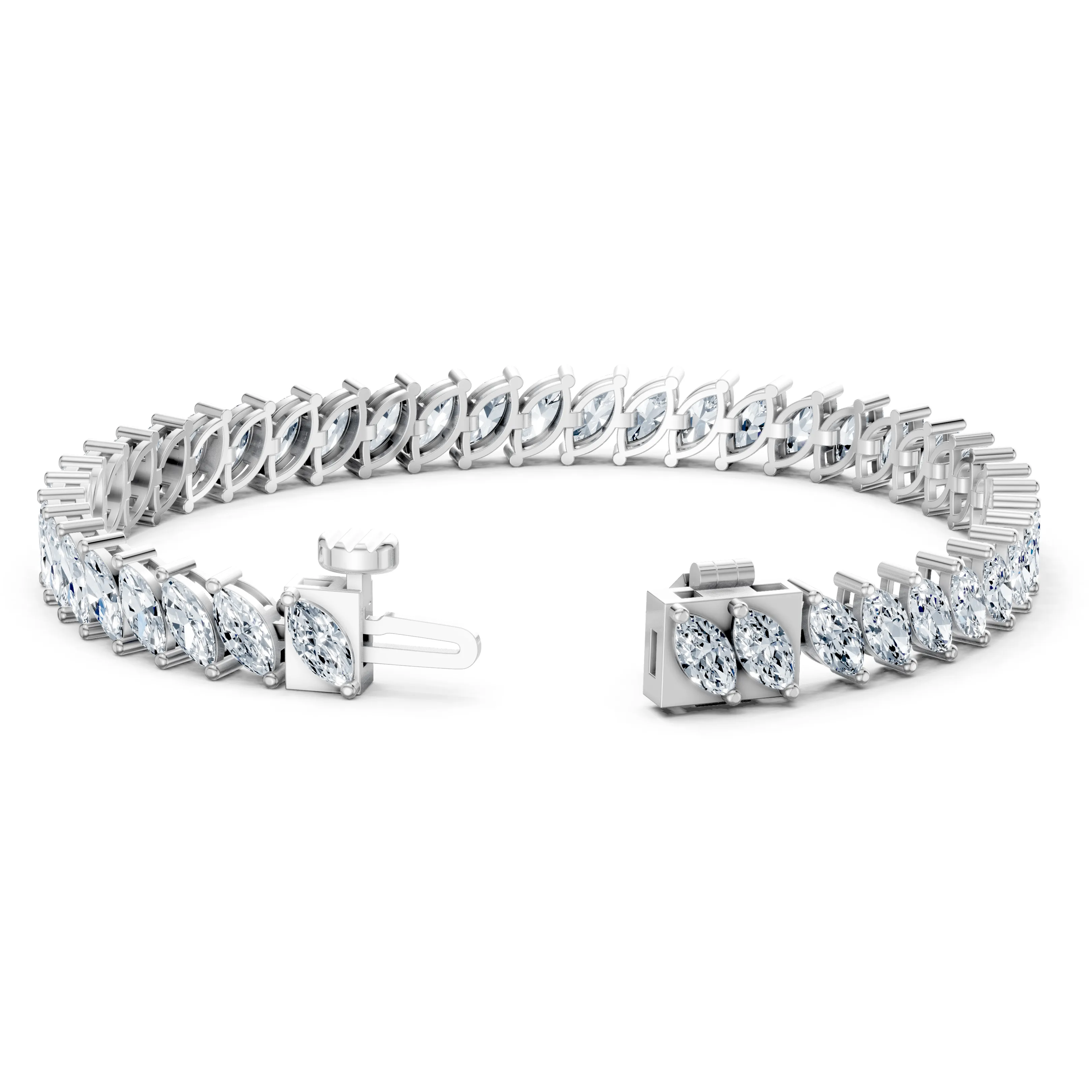 marquise tennis bracelet - gallery - 4