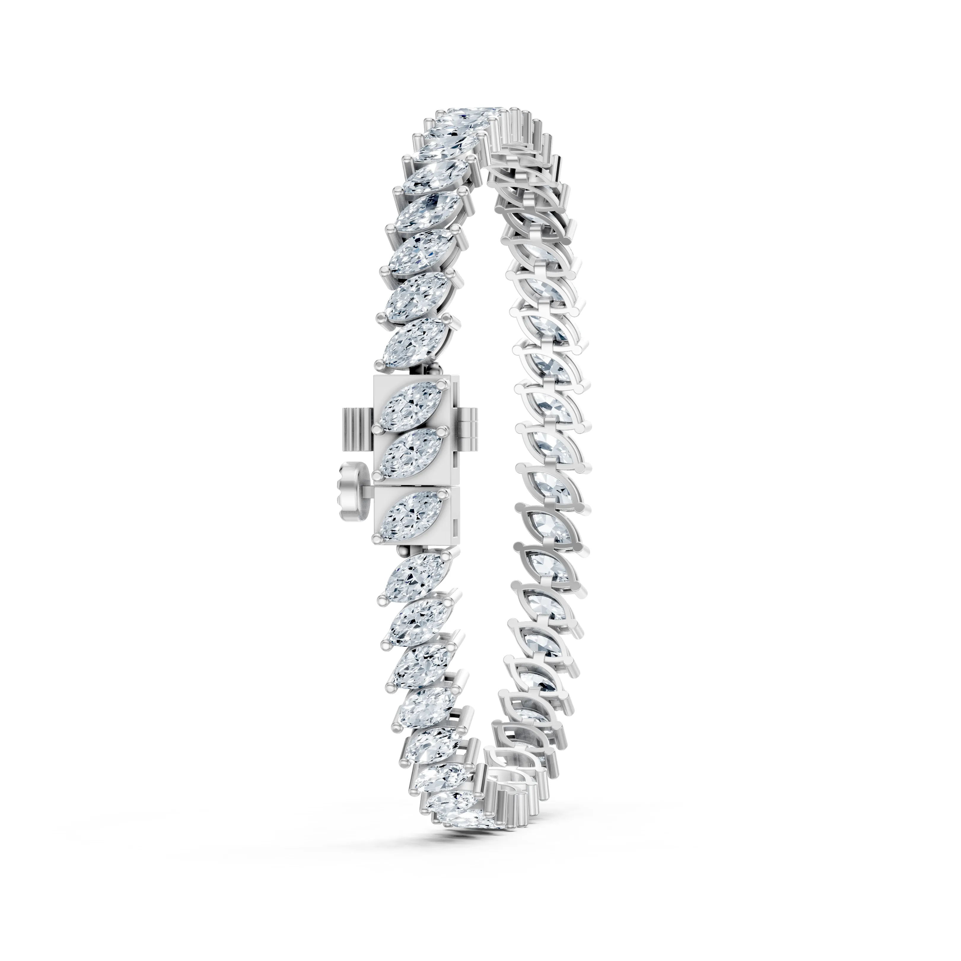 marquise tennis bracelet - gallery - 5