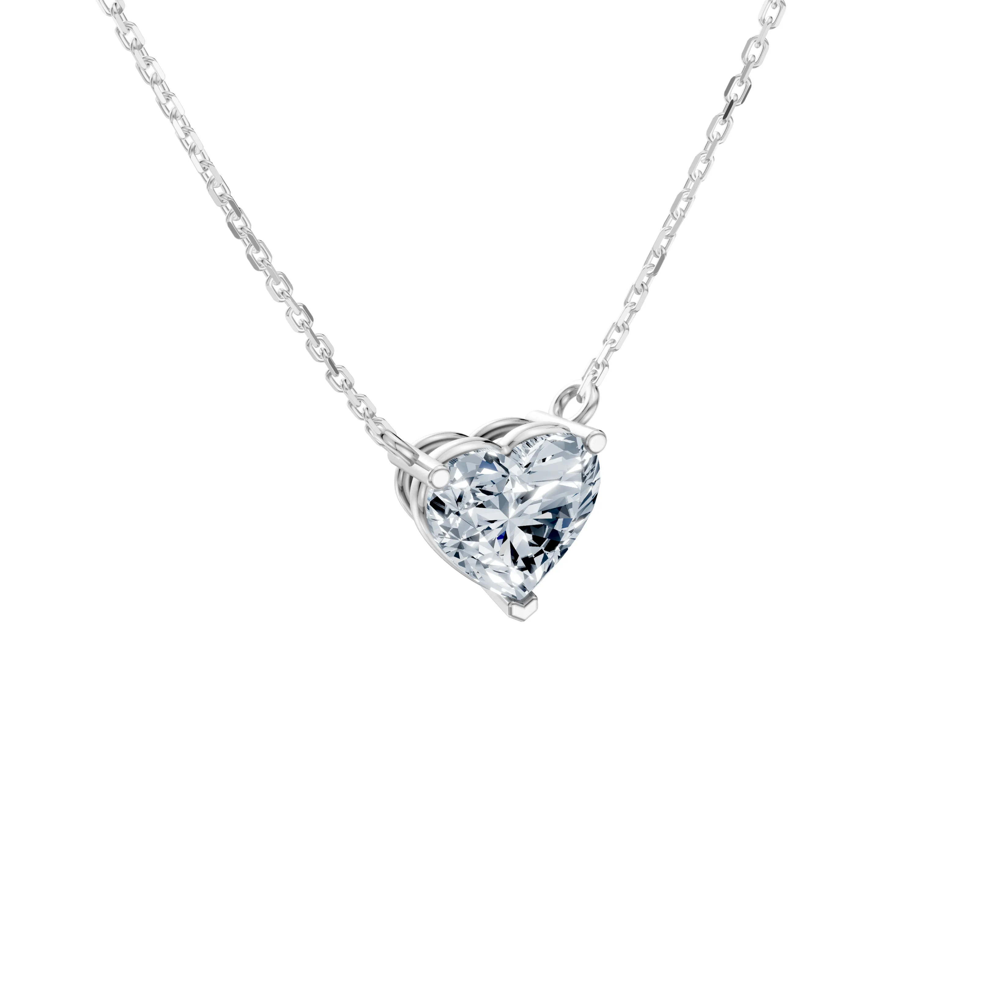 amorette heart solitaire pendant - gallery - 5