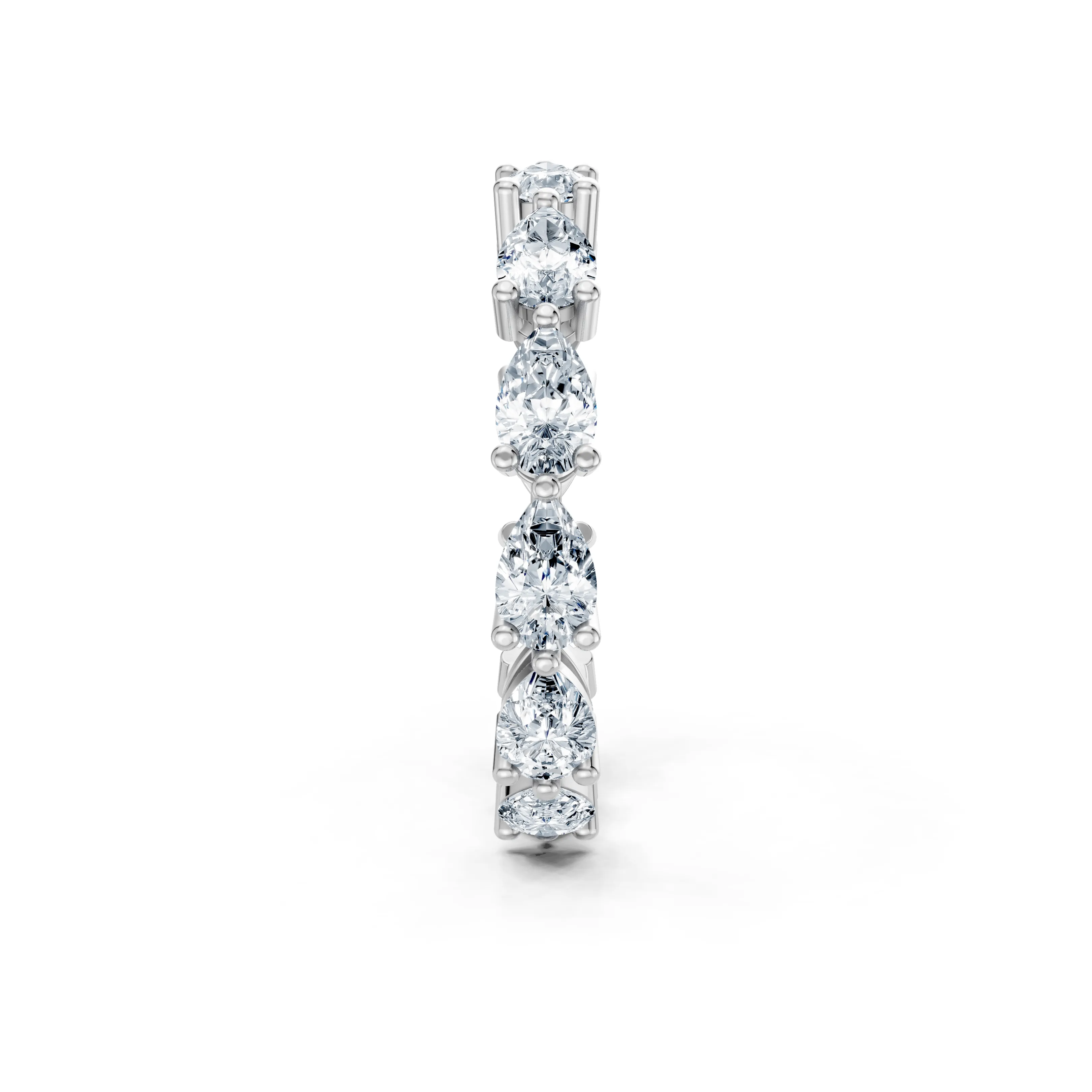 pear petal eternity band - gallery - 4