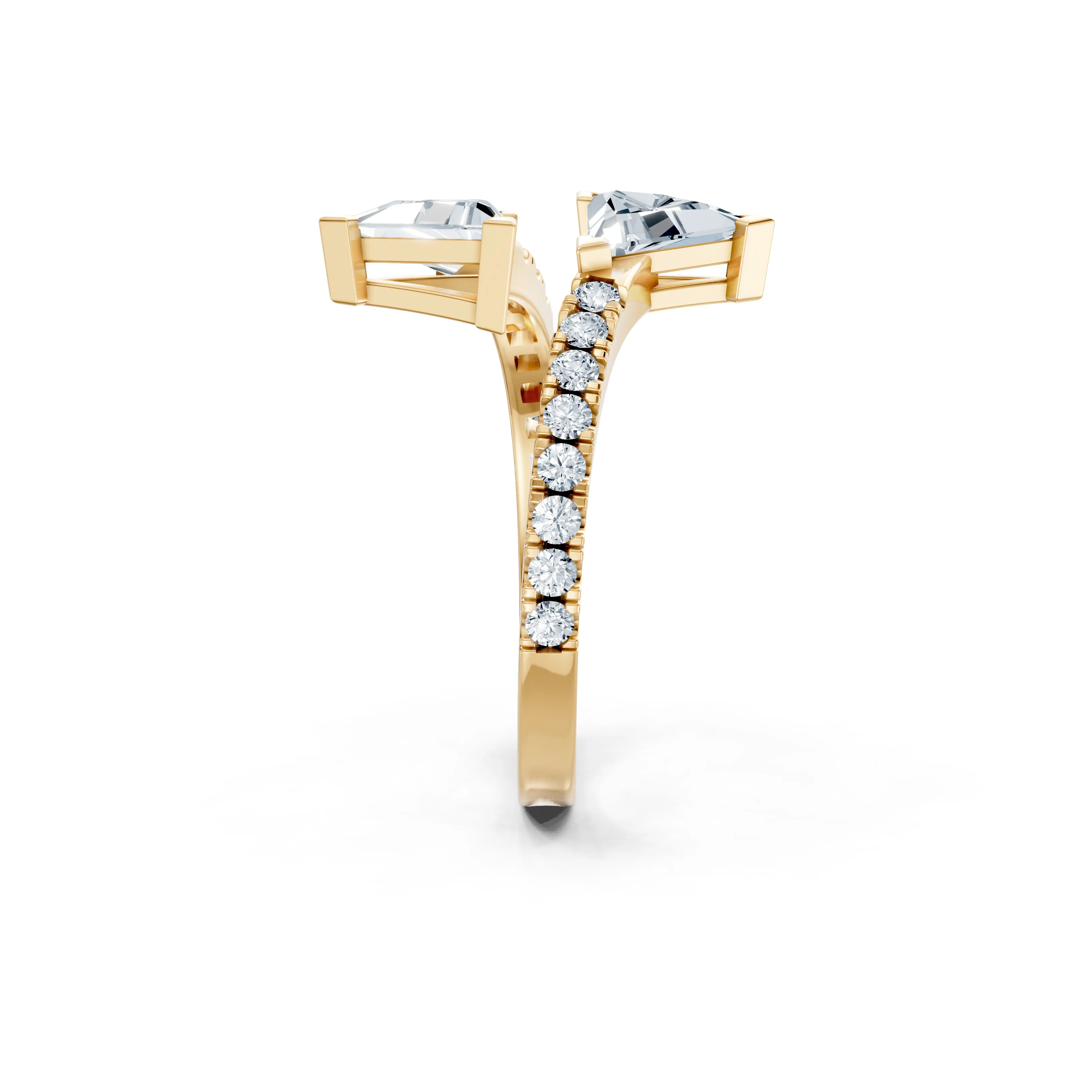 celestial helix trillion ring - gallery - 5