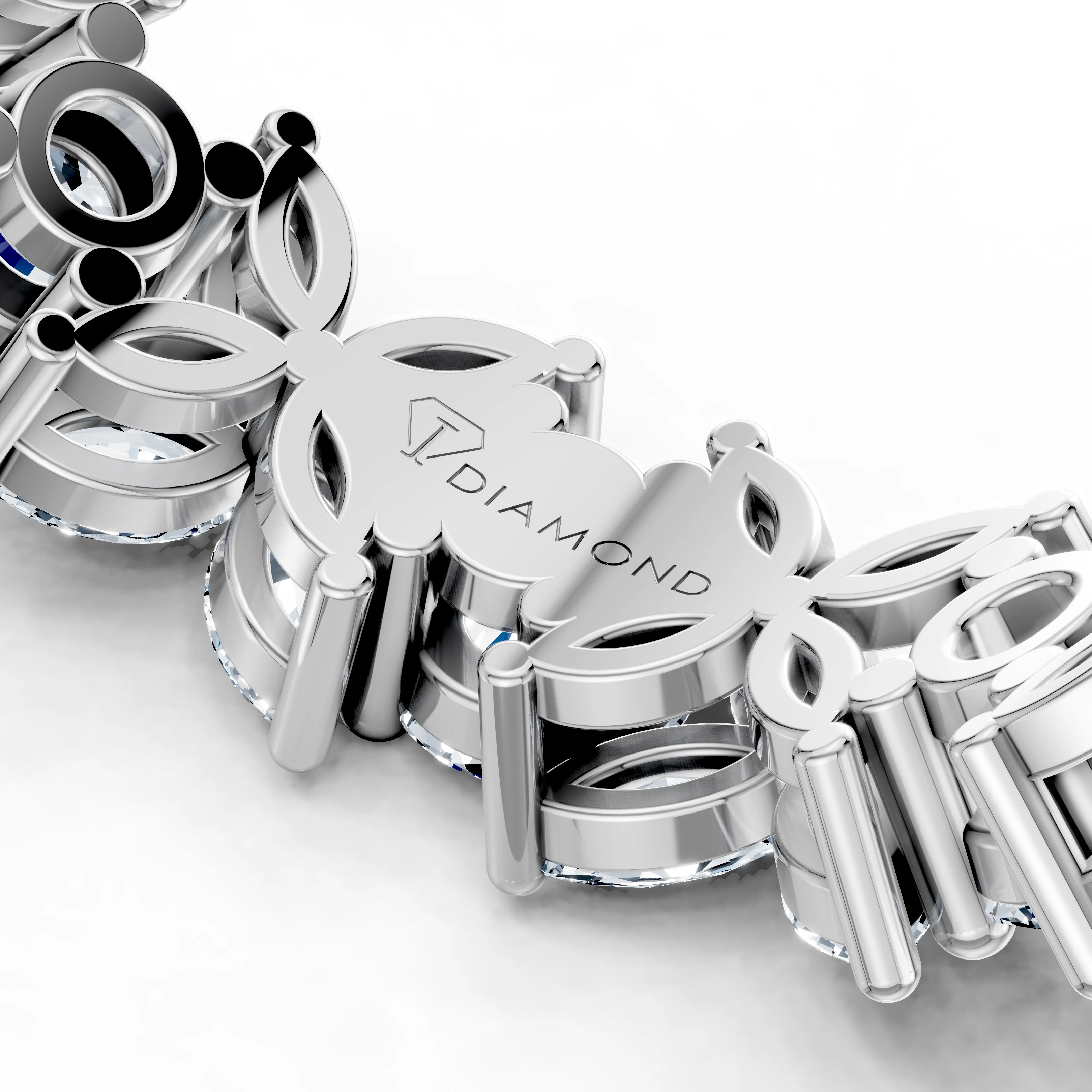 luna floral eternity band - gallery - 6