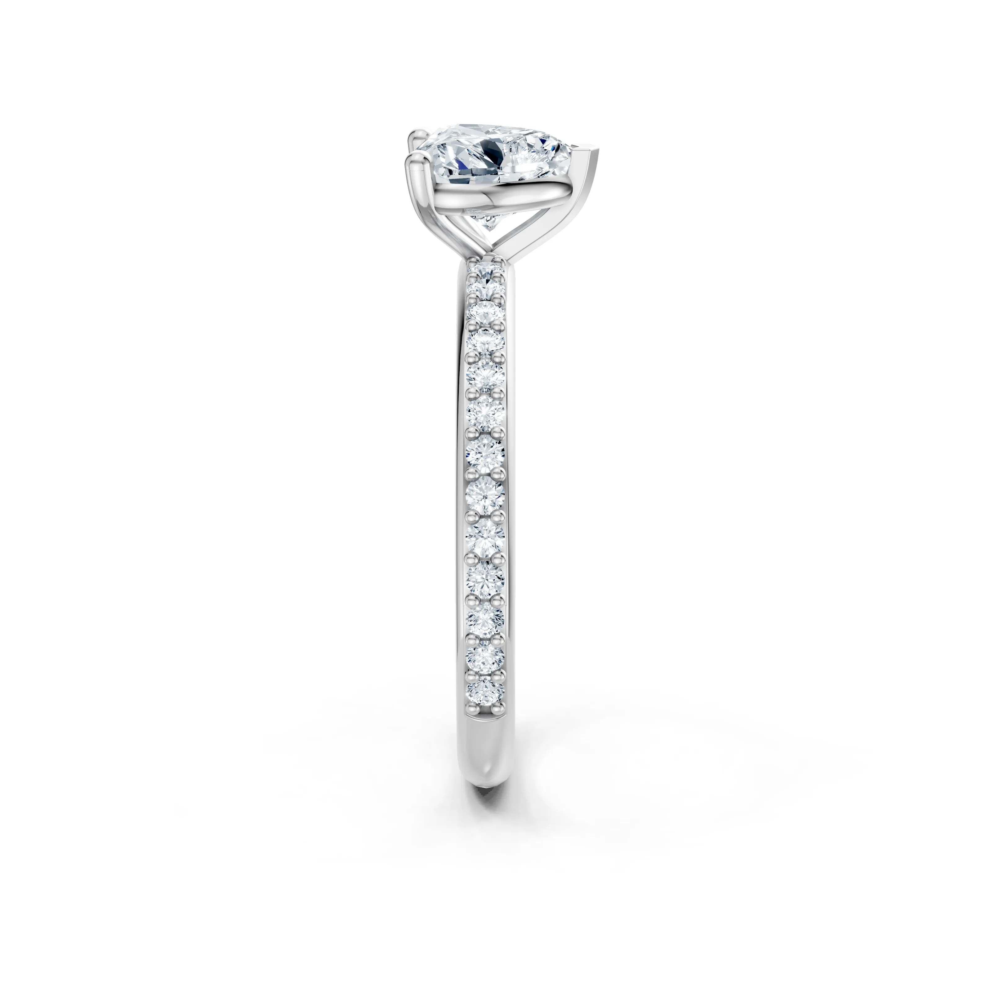 liora heart pave engagement ring - gallery - 4