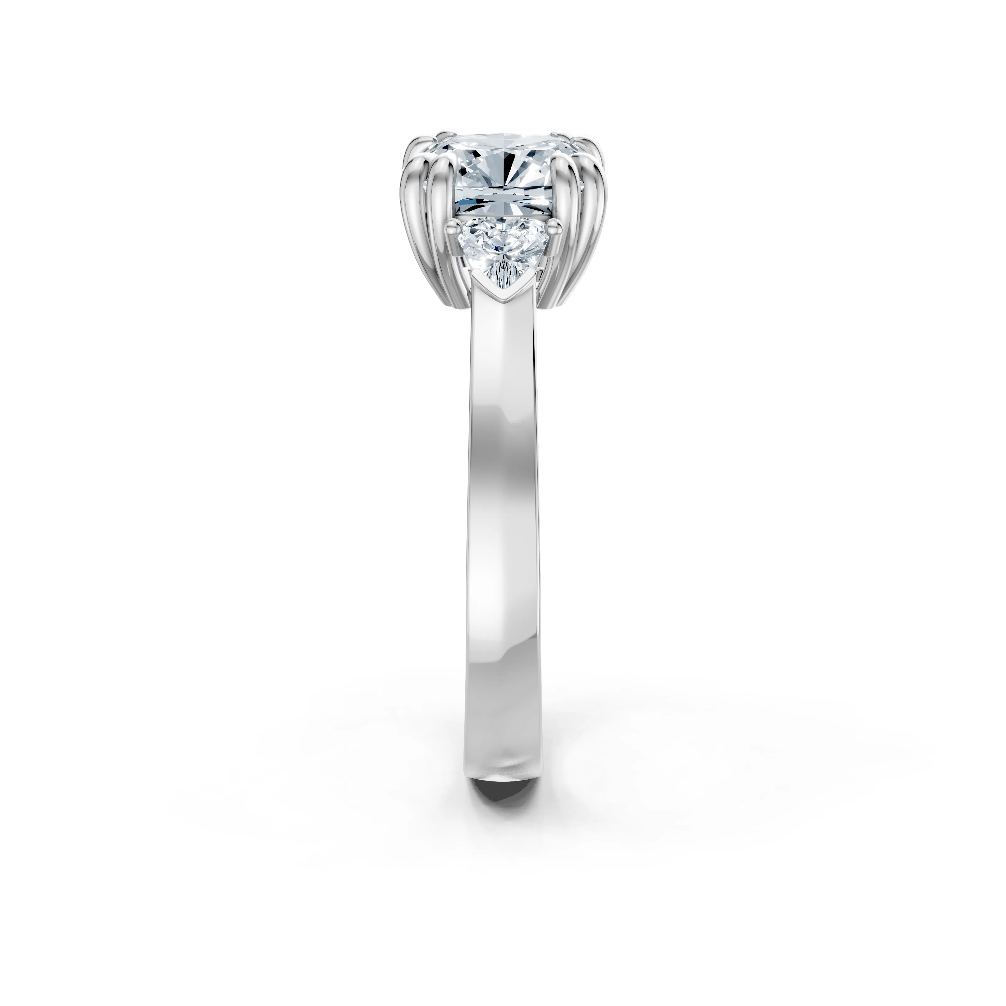 caelina cushion trillion engagement ring - gallery - 4