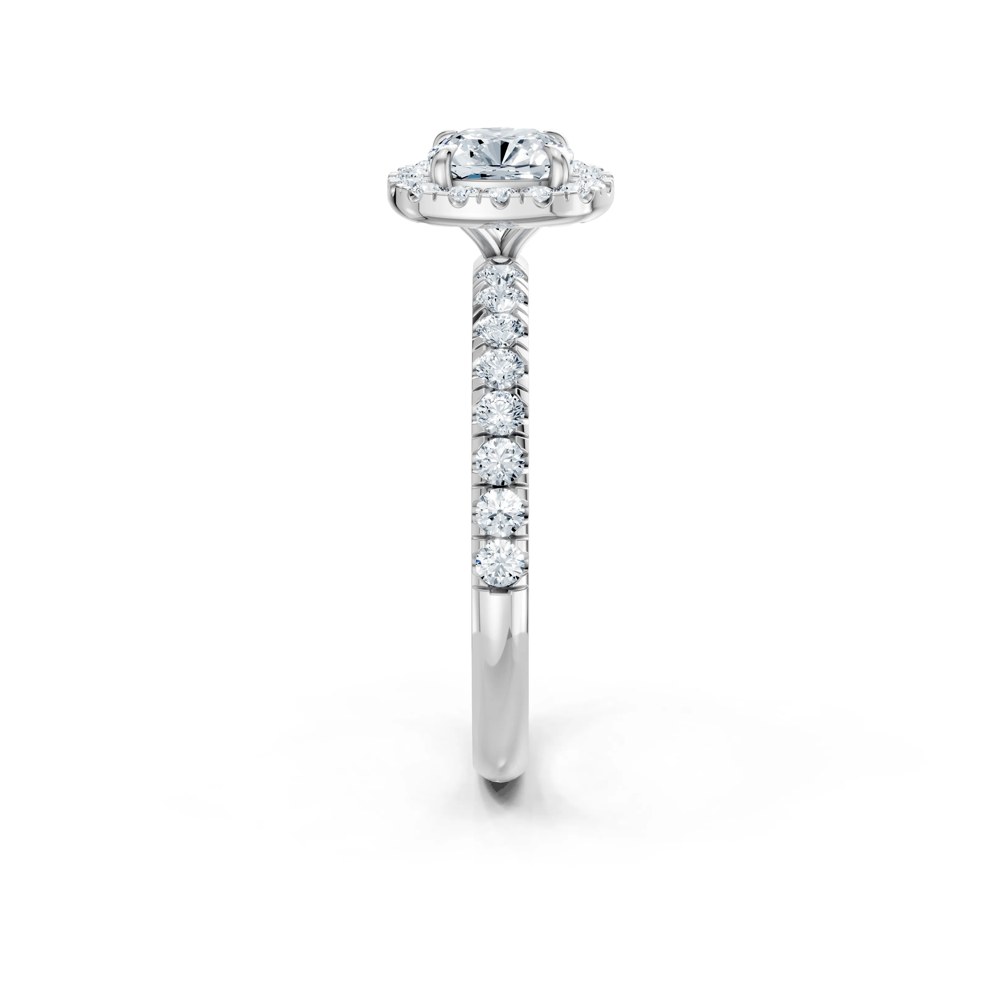 elysia cushion halo engagement ring - gallery - 4