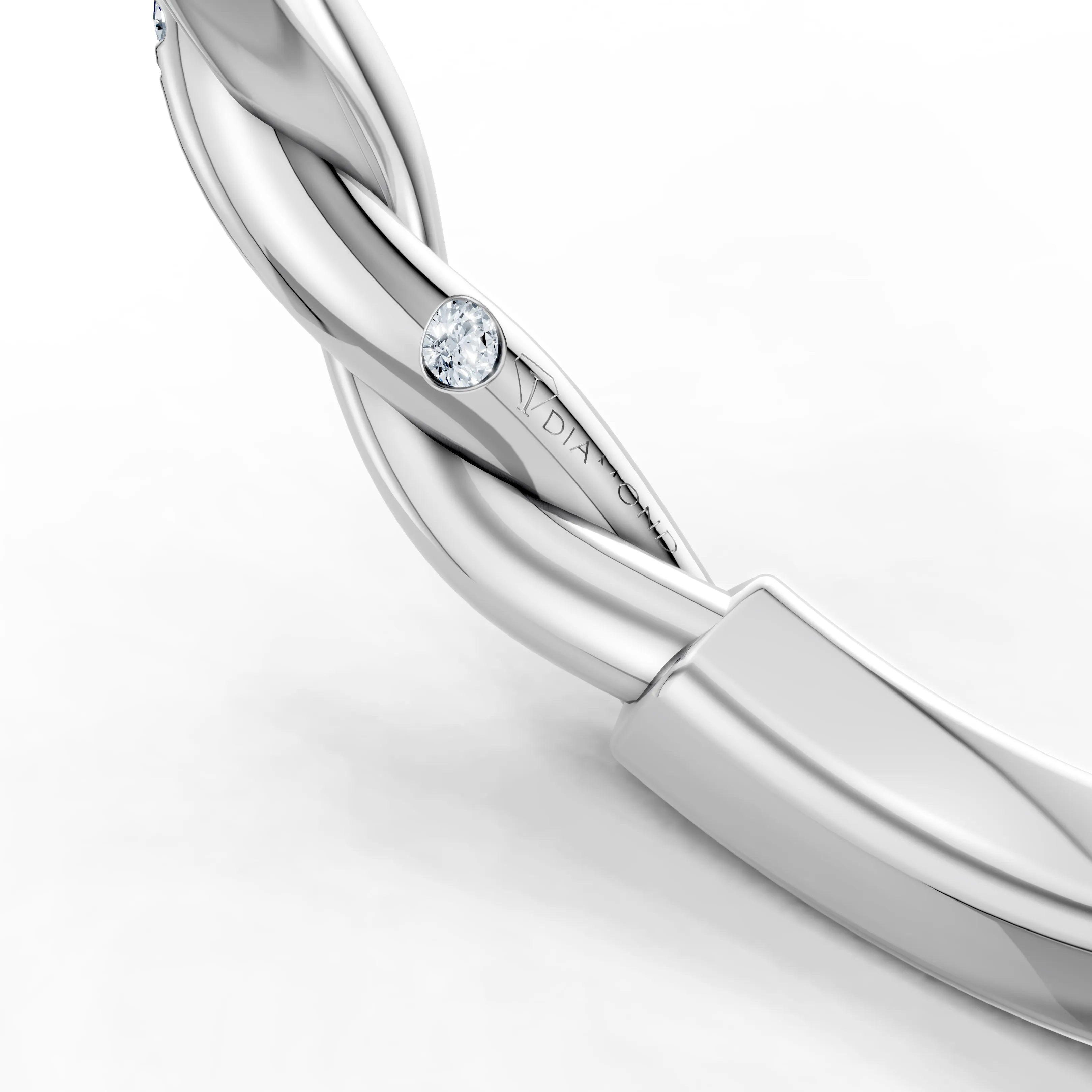 aria marquise braided halo ring - gallery - 5