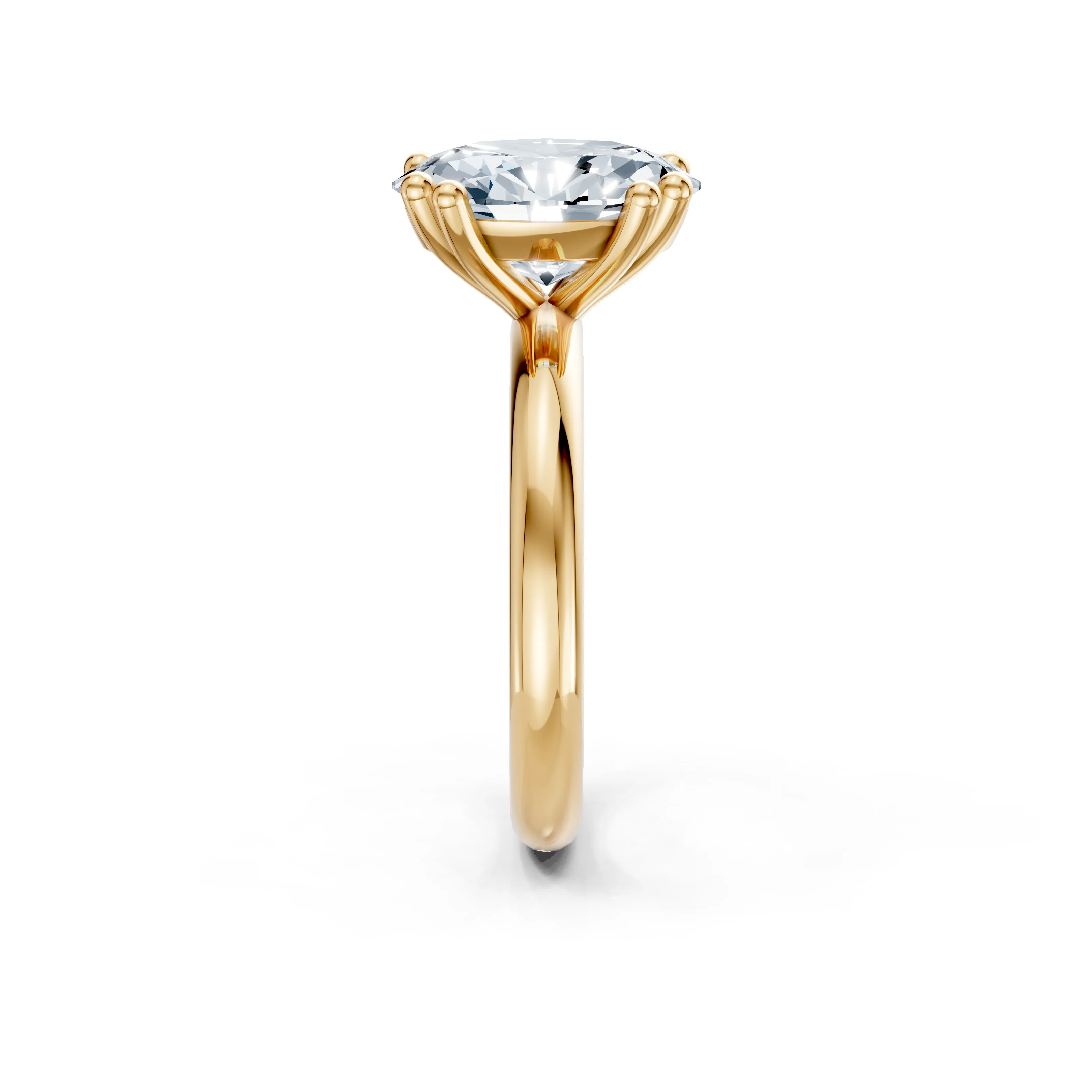 aurora oval solitaire - gallery - 4
