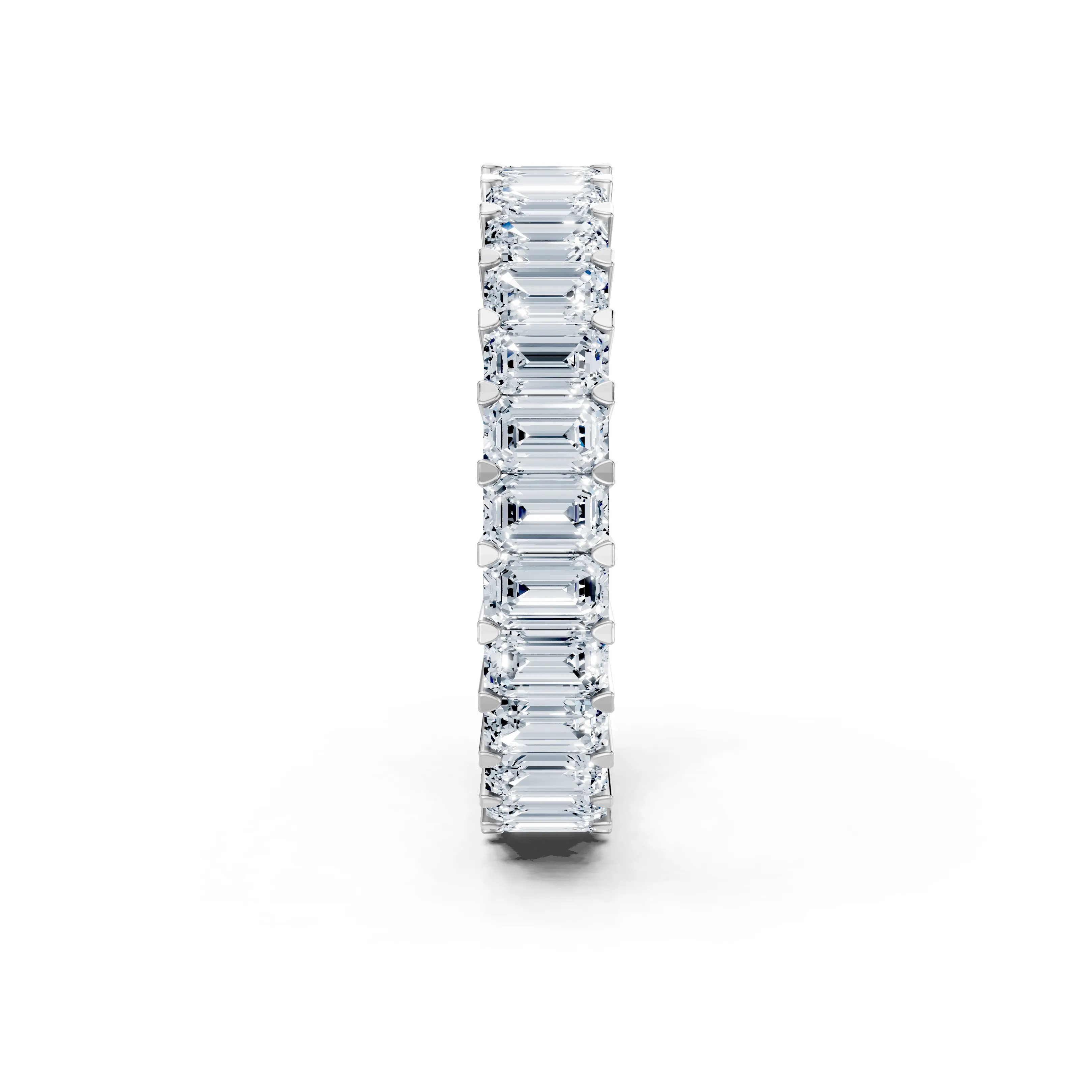 mirage emerald eternity band - gallery - 4