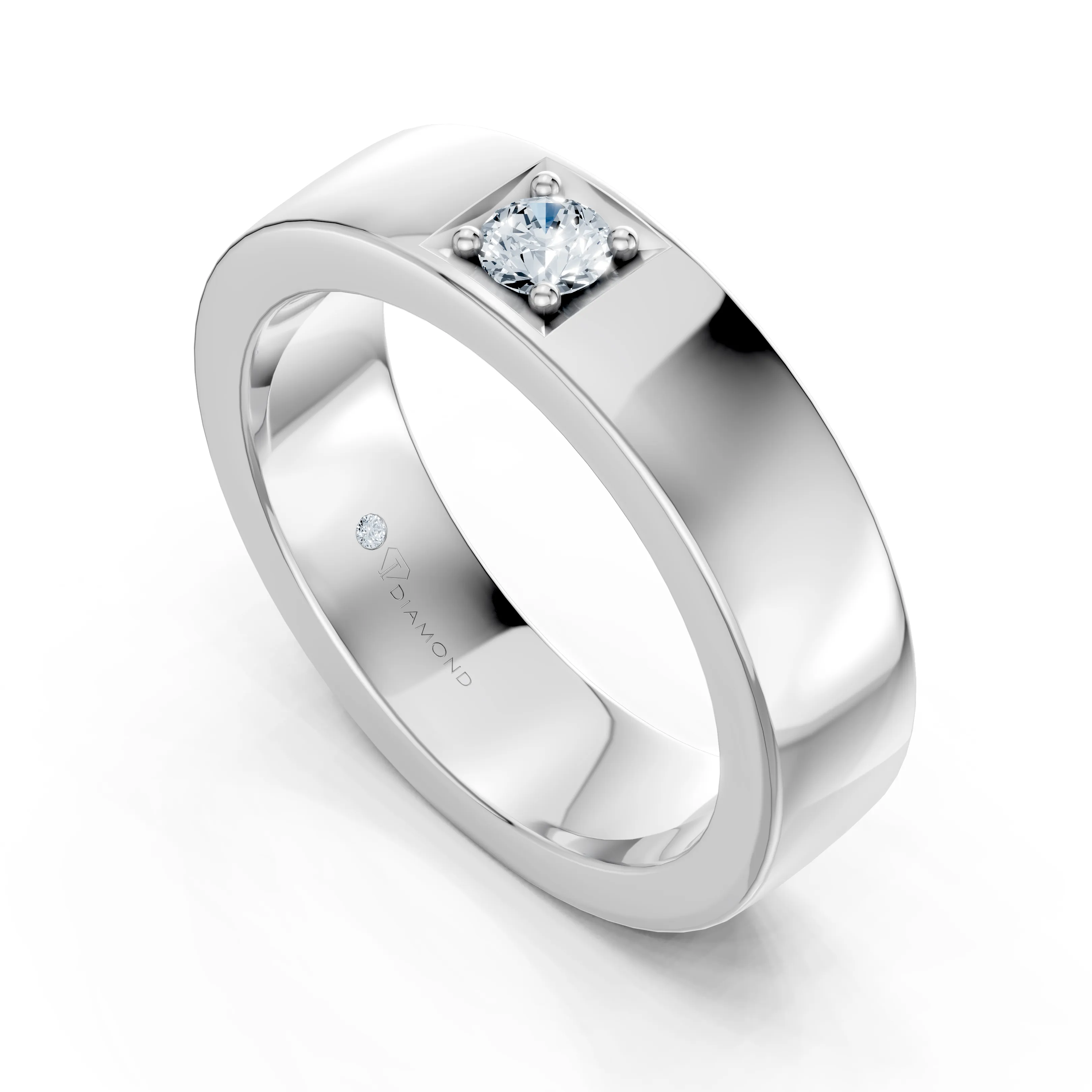 sentinel solitaire band - gallery - 6