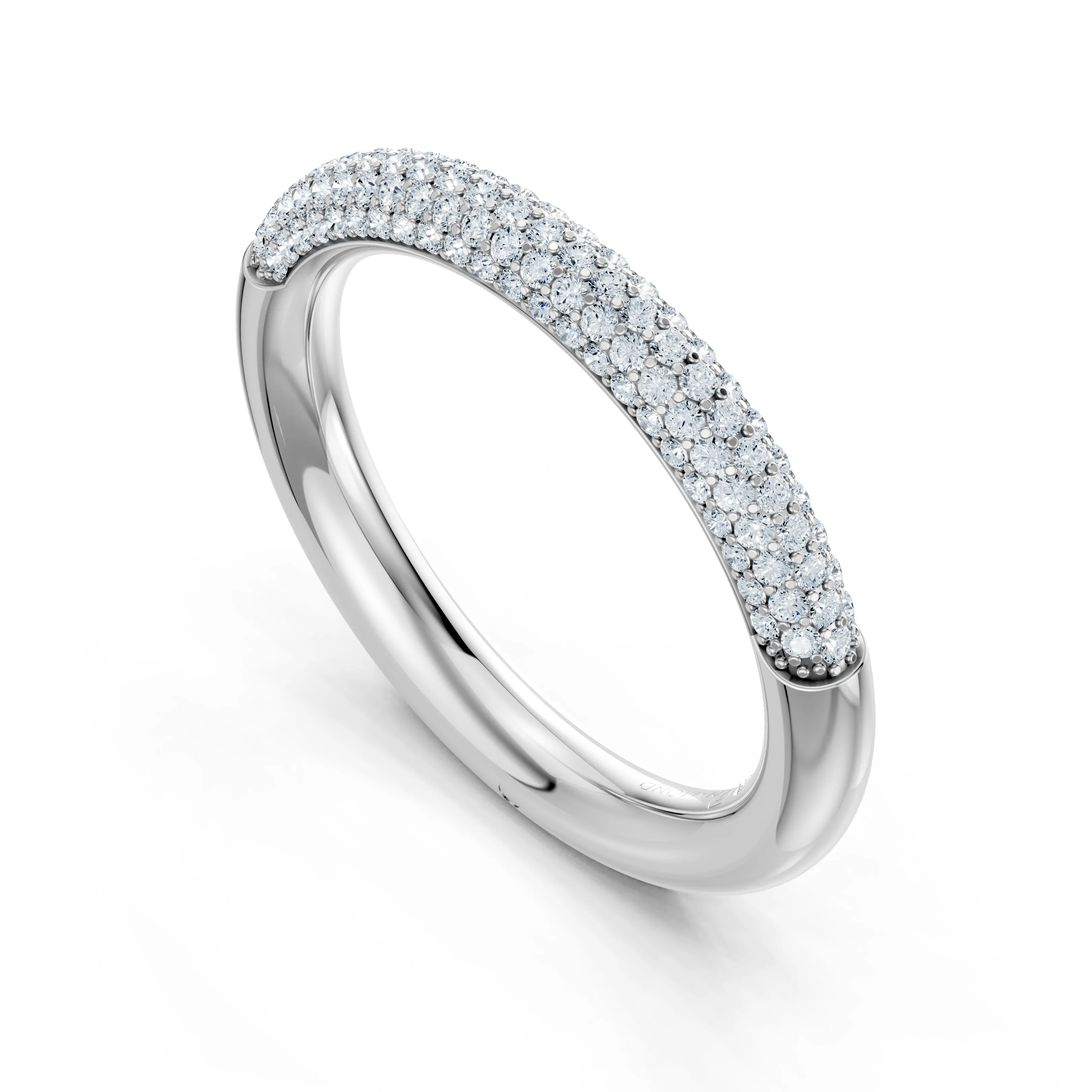 aeternia half eternity diamond band - gallery - 5