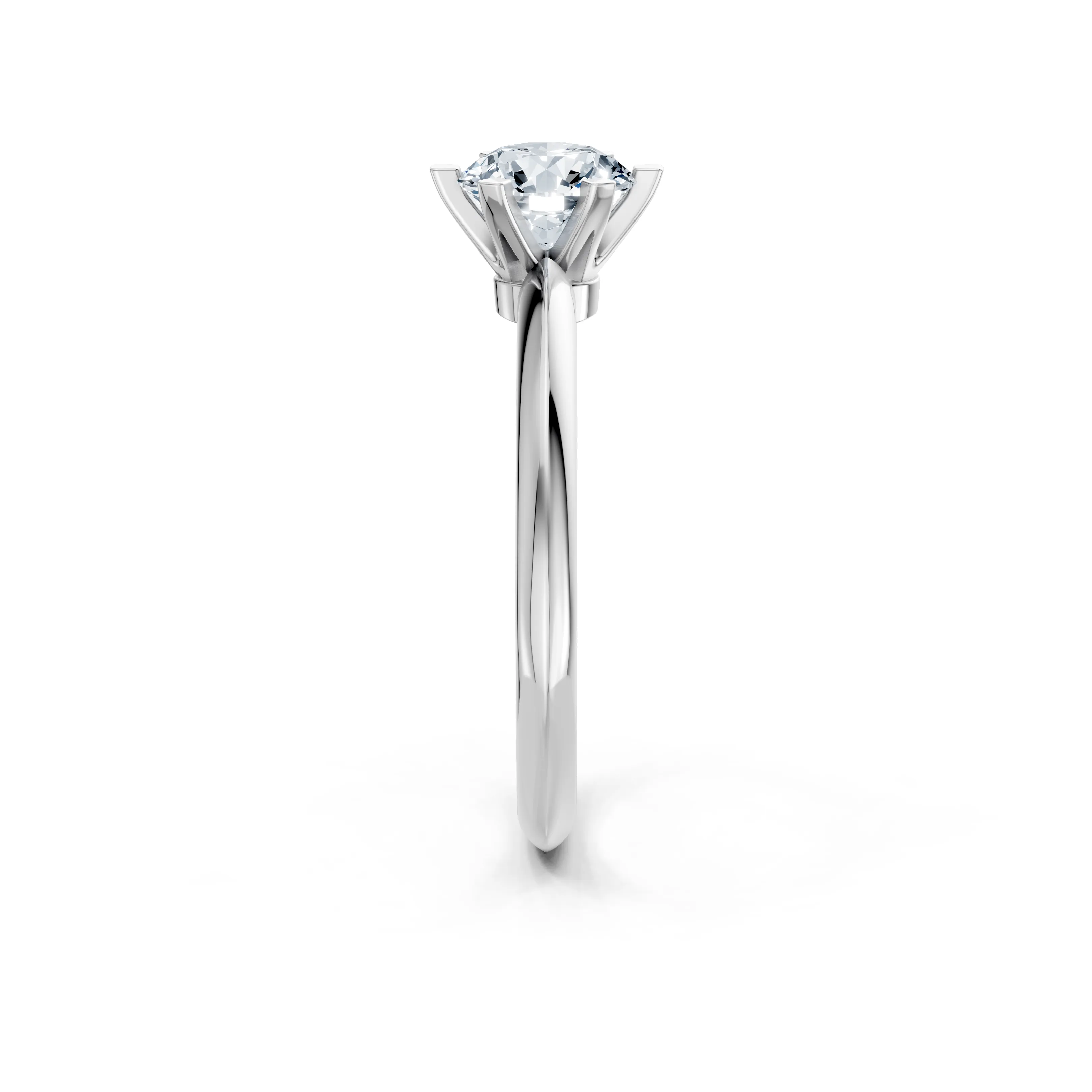 eclipse round 6 prong solitaire ring - gallery - 4