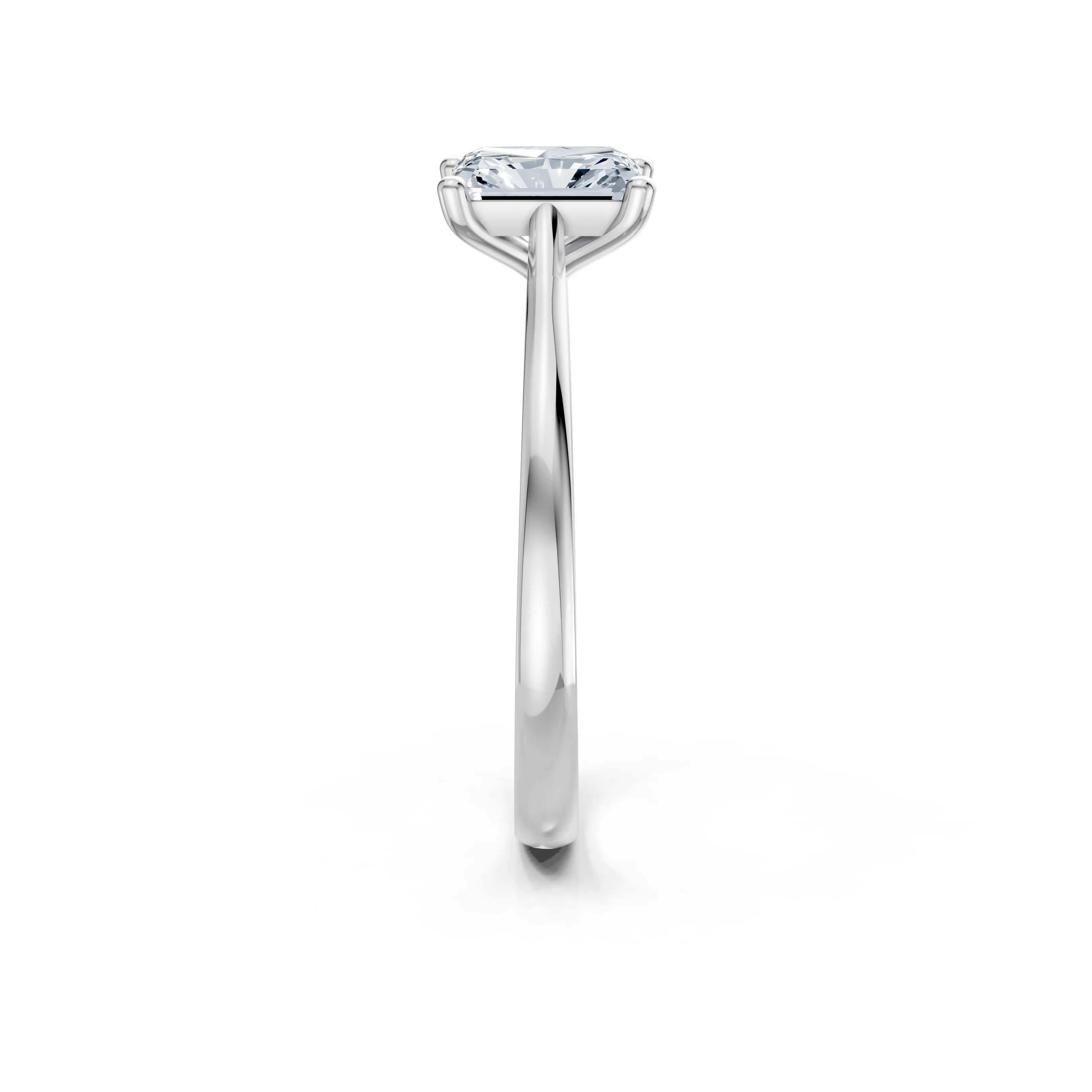serenity radiant solitaire ring - gallery - 4