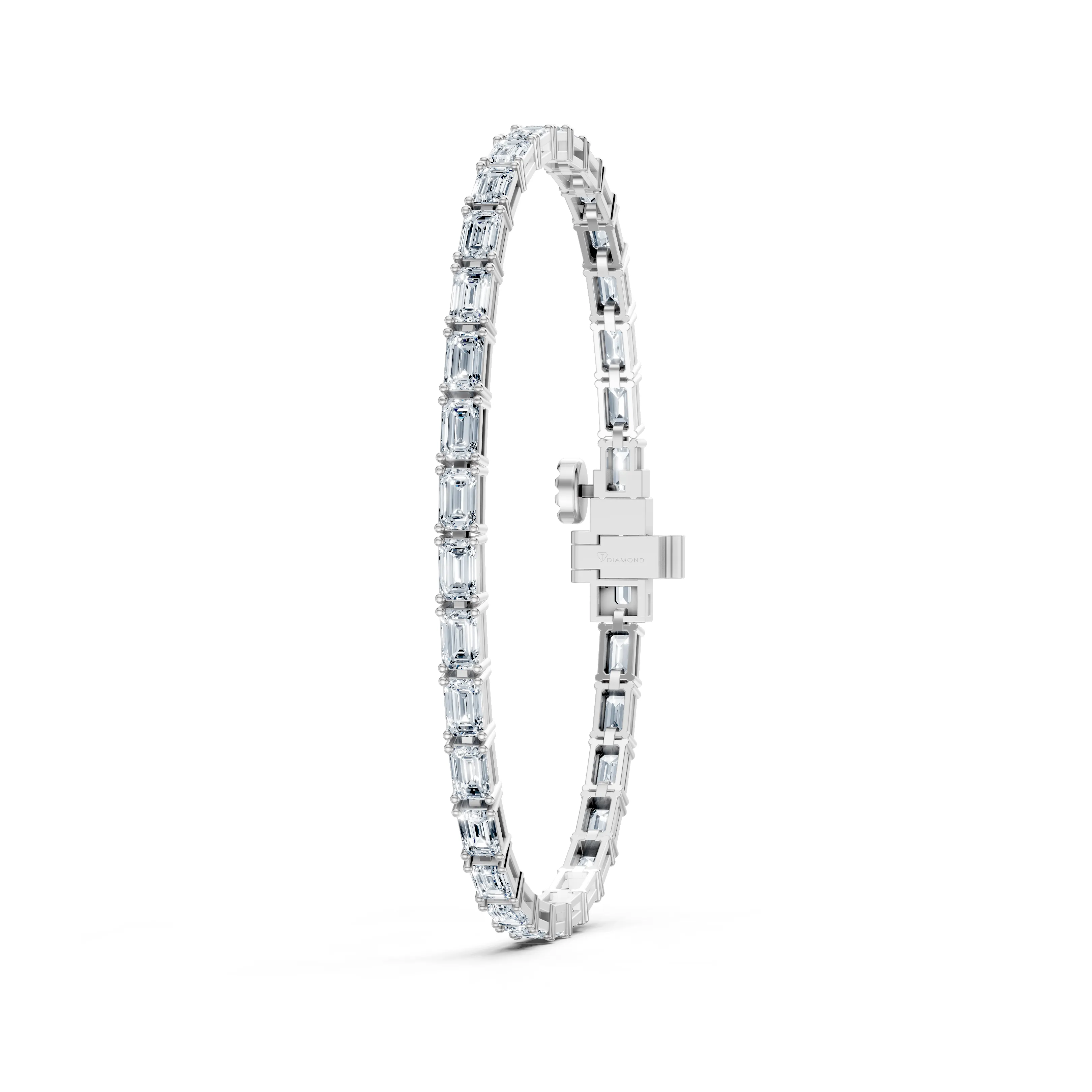 9 carat emerald mirage tennis bracelet - gallery - 6